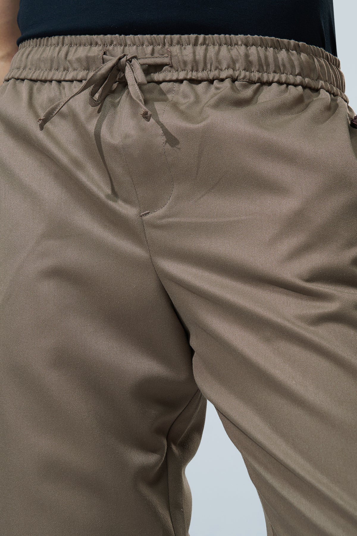 Olive Solid Regular Fit Trouser for Men - Image 3