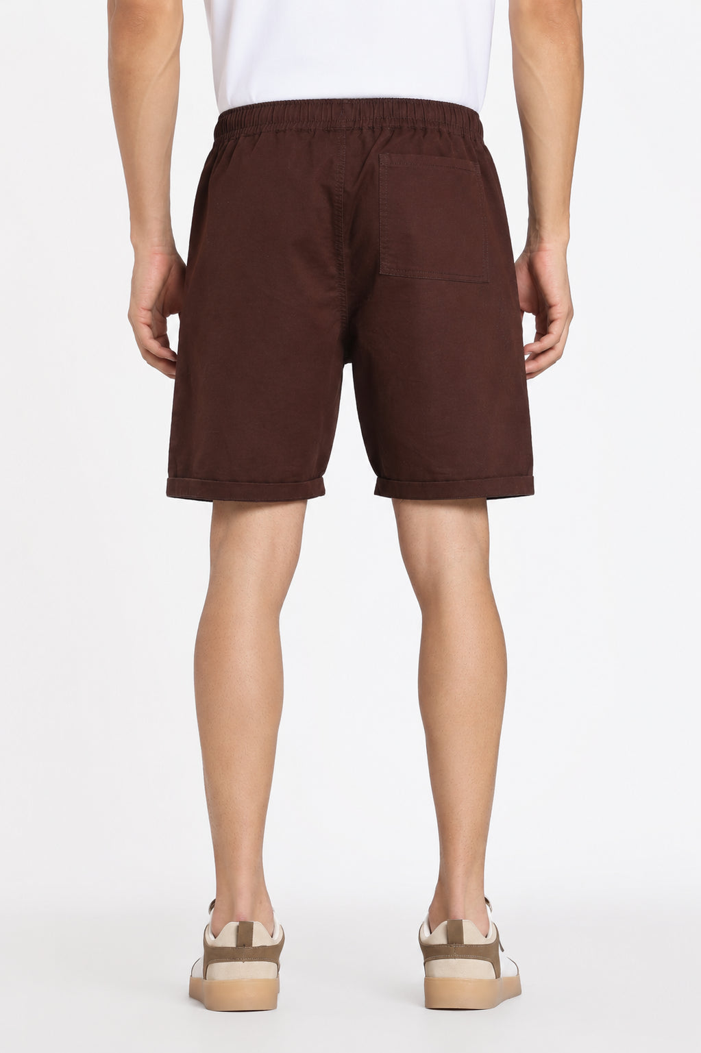 Chocolate 3 Pocketed Regular Fit Shorts For Men - Image 5