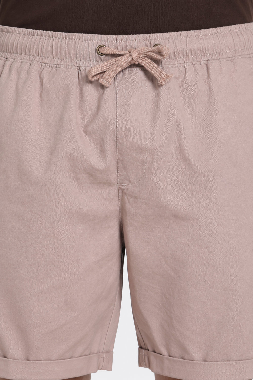 Mauve 3 Pocketed Regular Fit Shorts for Men - Image 3