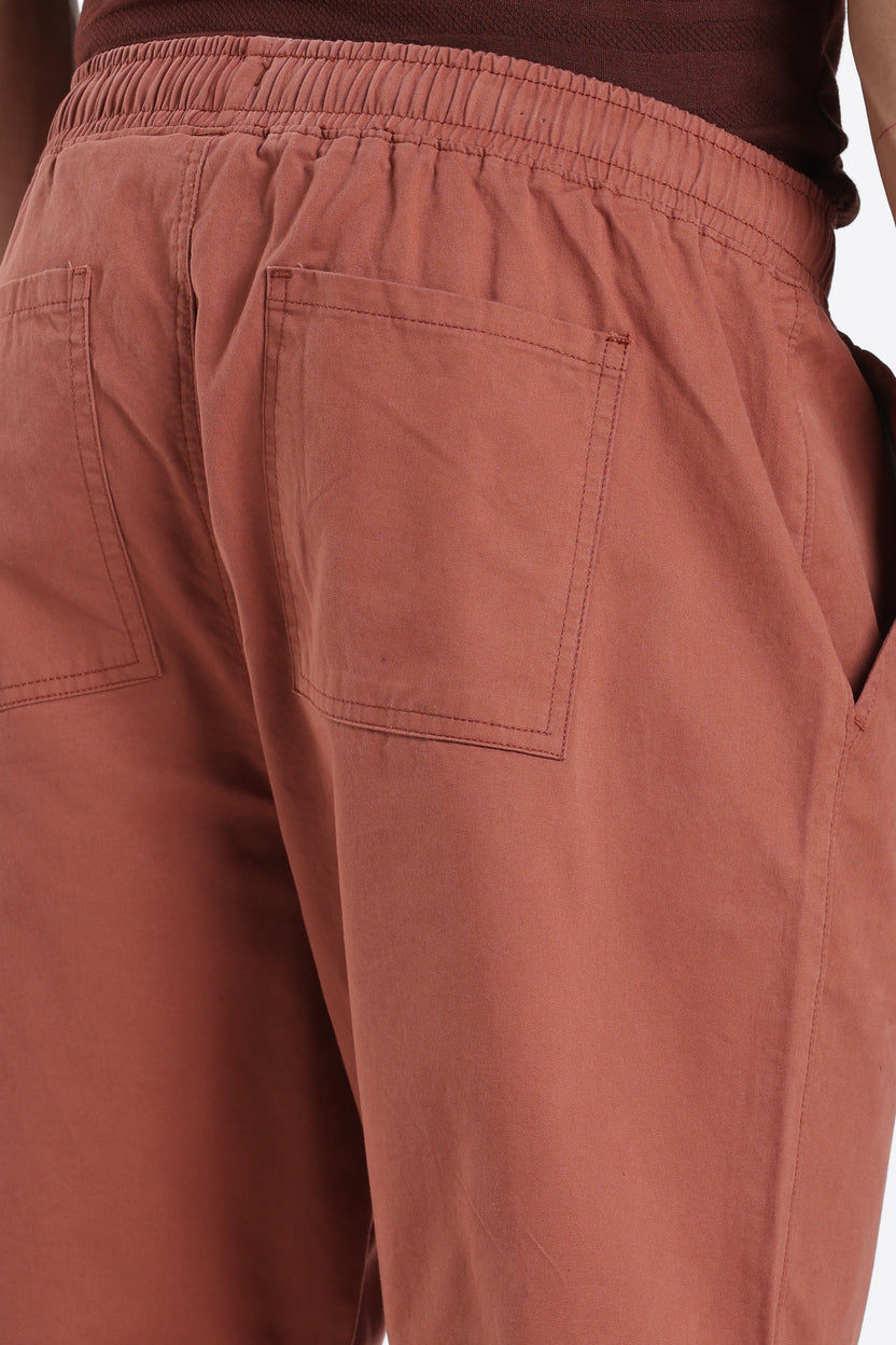 Rust Regular Fit Shorts With 4 Pocket For Men - Image 3