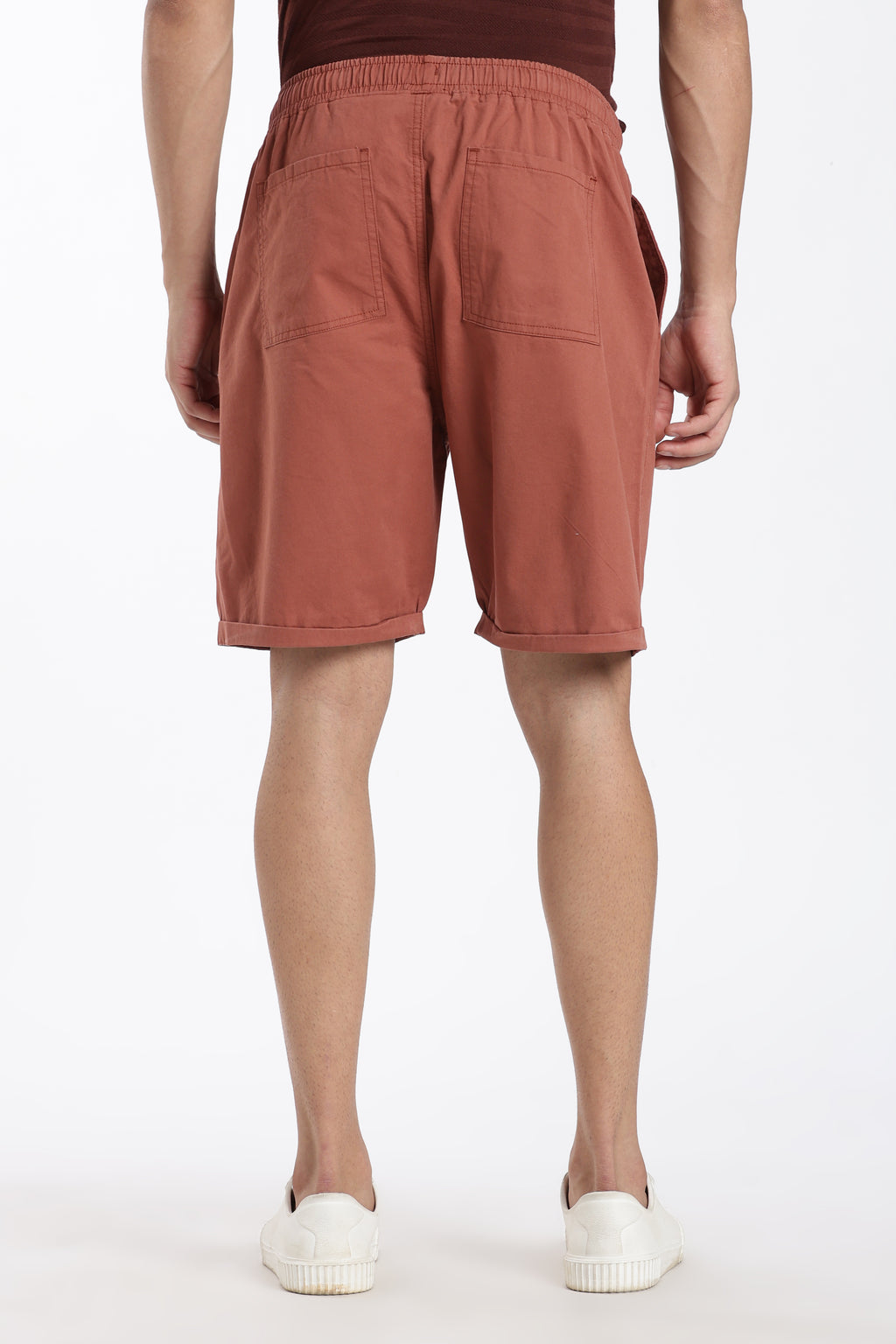 Rust Regular Fit Shorts With 4 Pocket For Men - Image 5