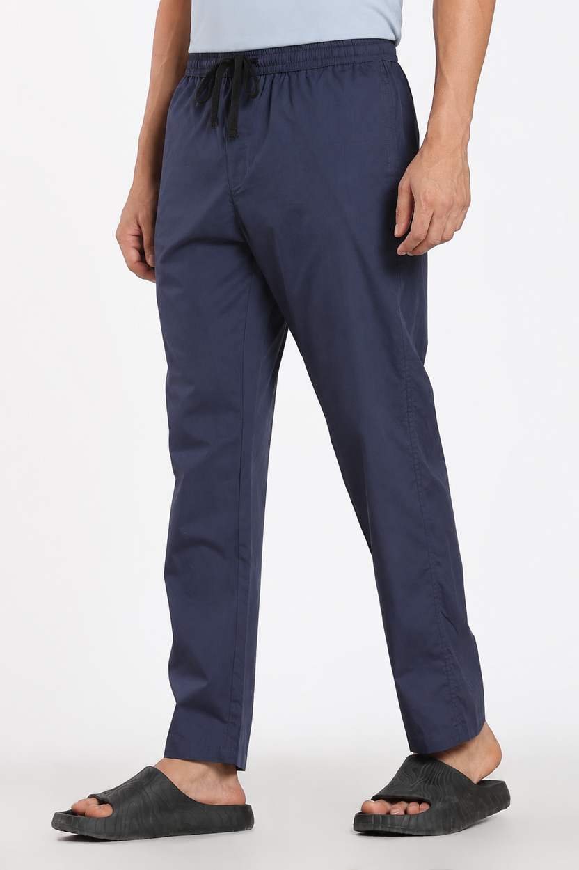 Navy Regular Fit Pyjamas For Men - Image 4