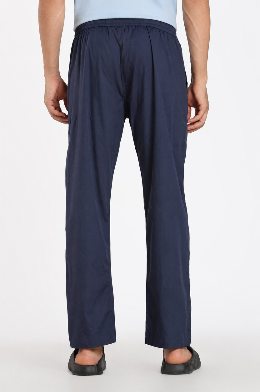Navy Regular Fit Pyjamas For Men - Image 5