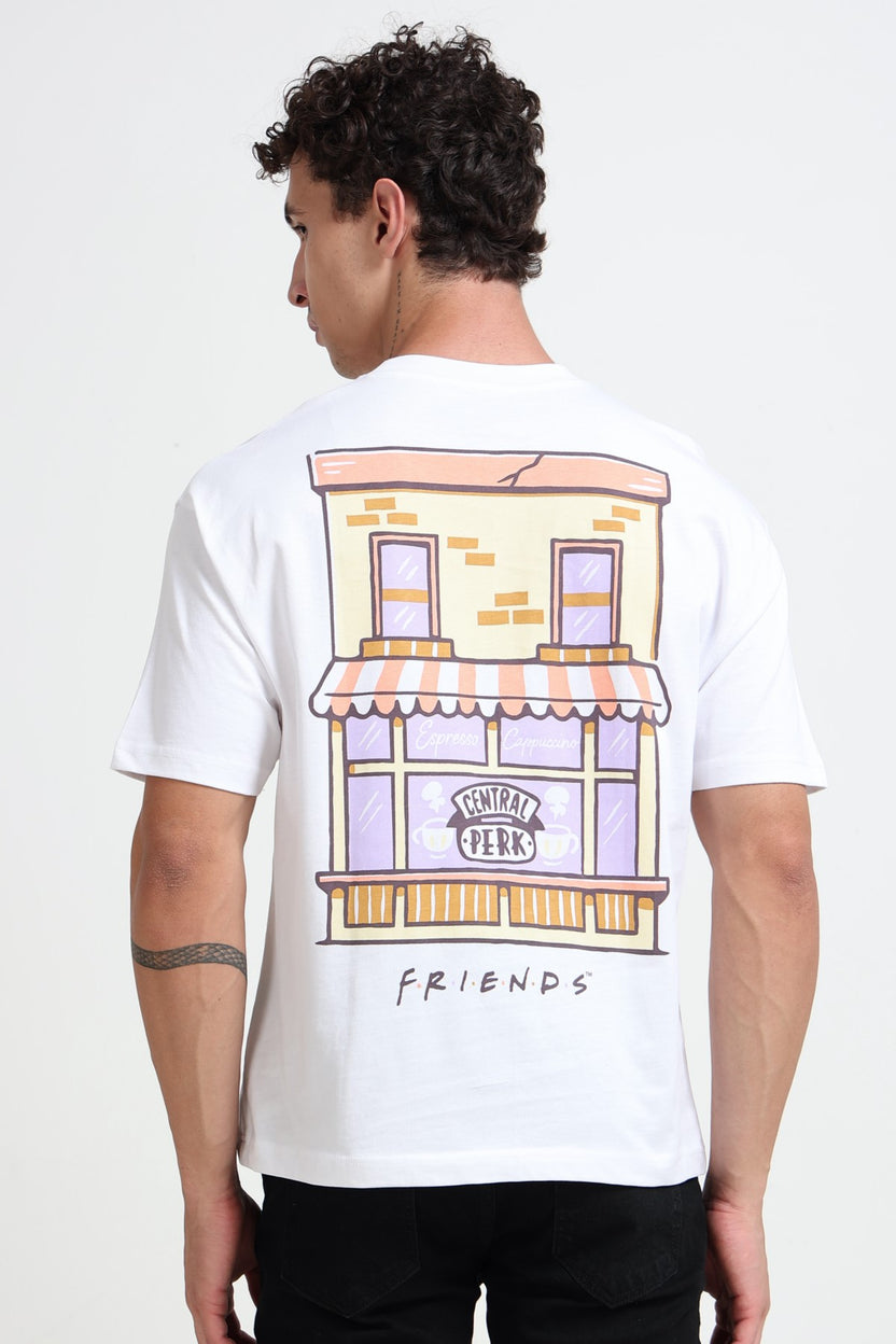 White Graphic Printed Regular Fit T-Shirt For Men - Image 5