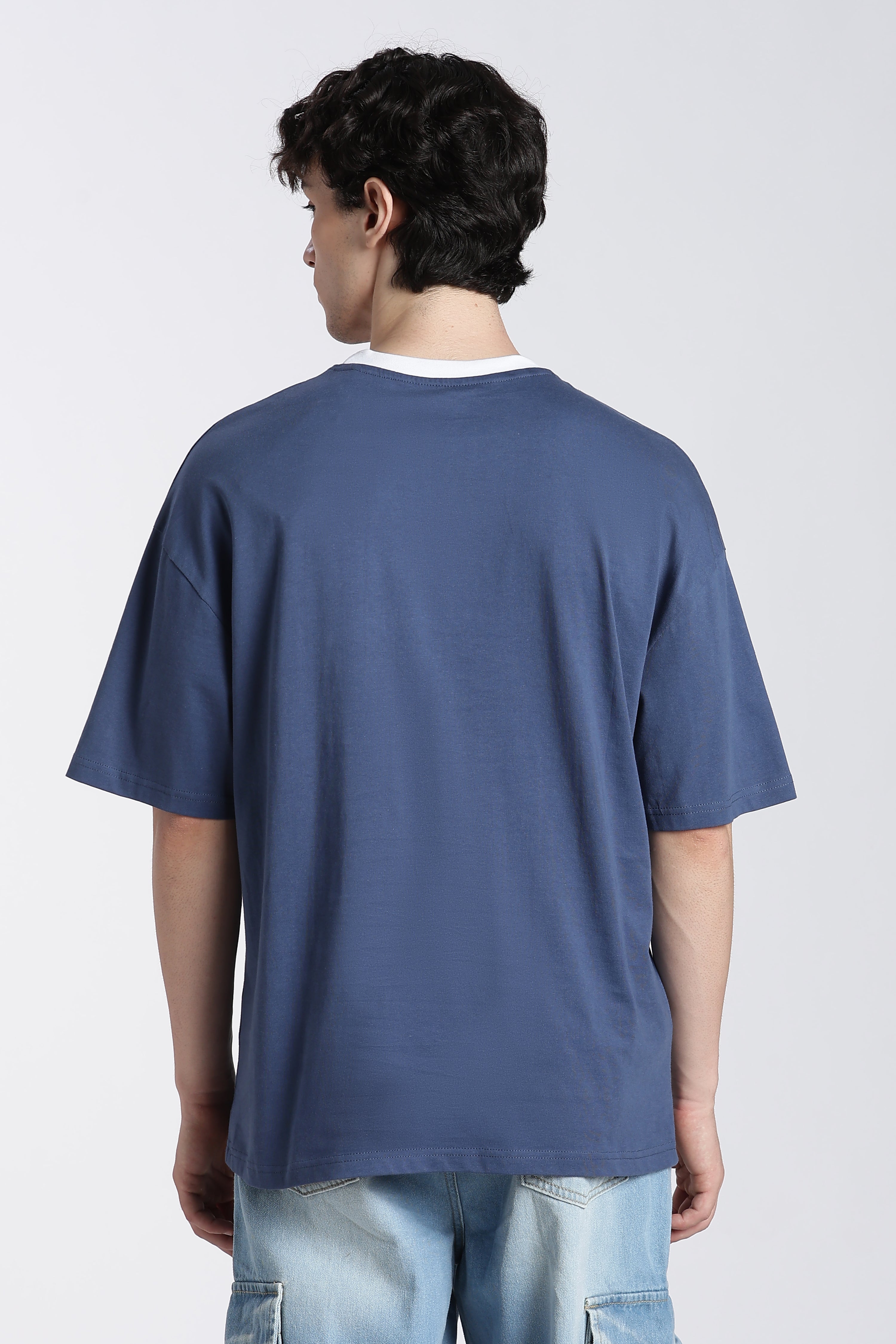 Blue Disney Pixar Car Oversized Fit T-Shirt for Men - Image 5