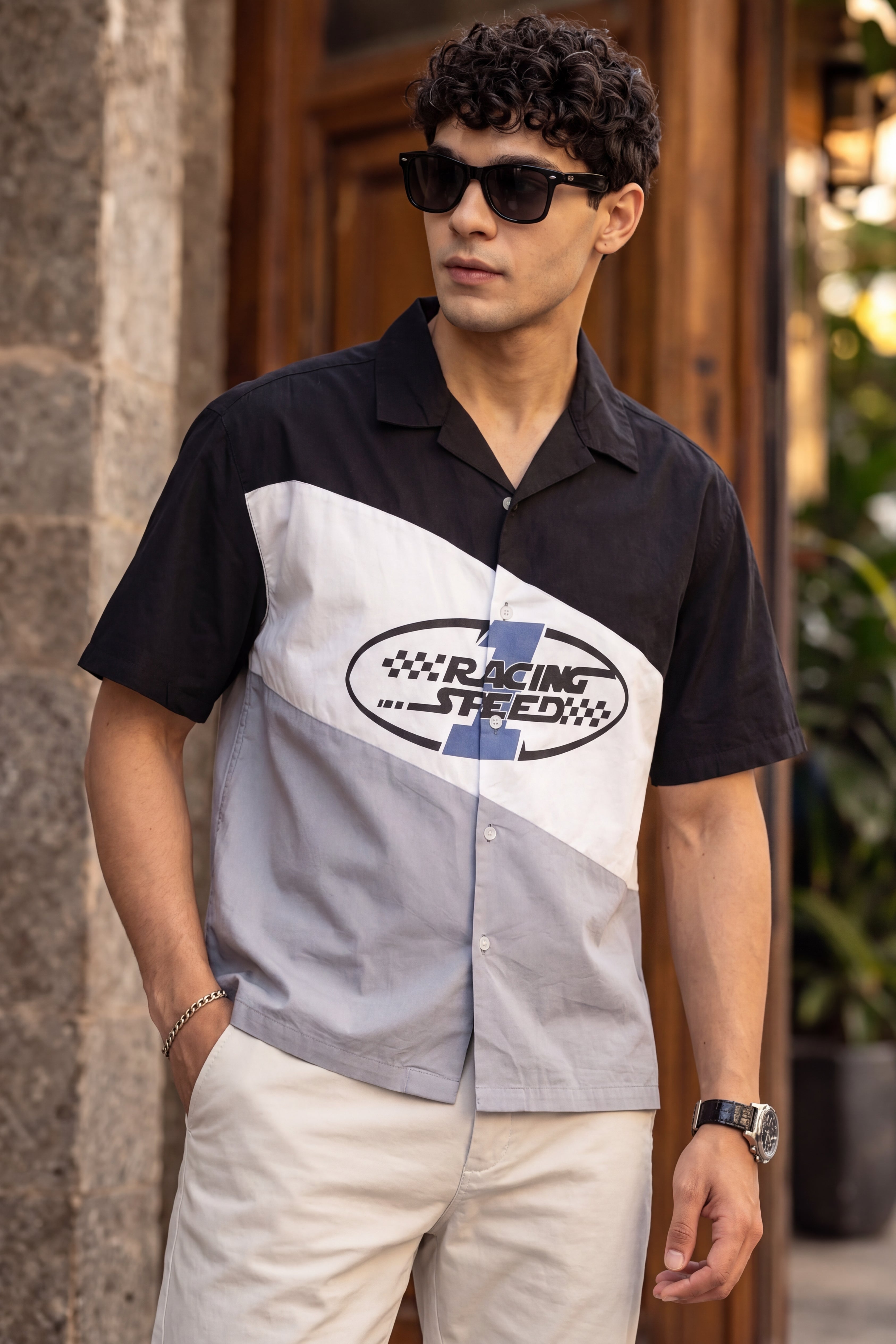 Multi Coloured Cotton Regular Fit Shirt for Men - Image 1