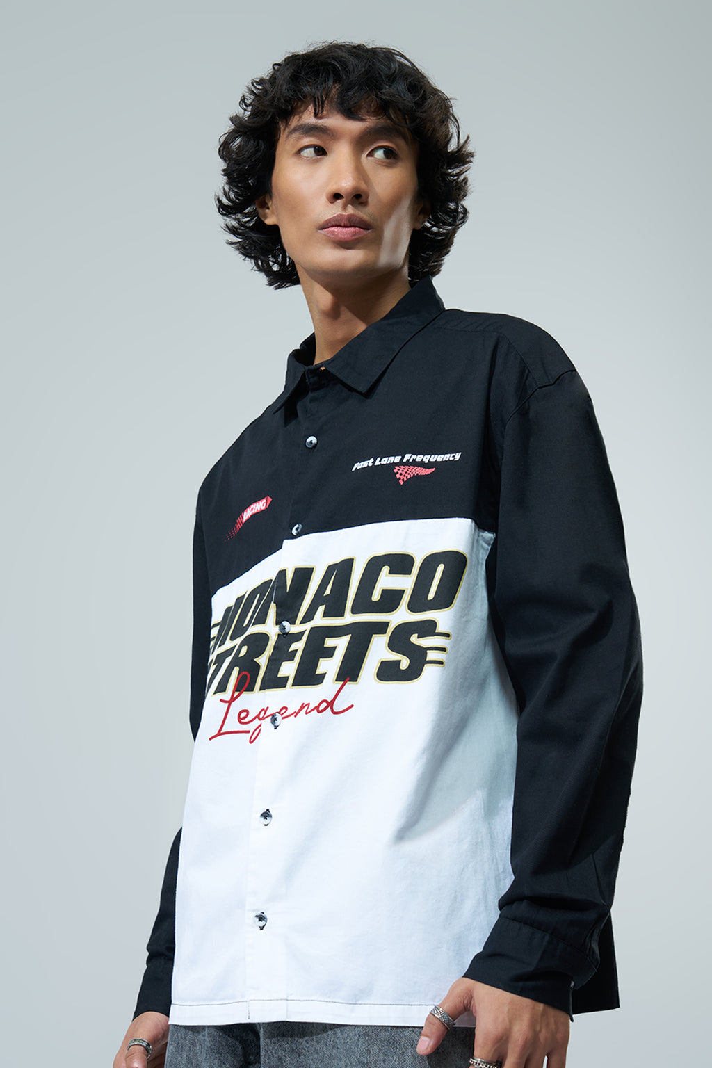 White Graphic Printed Regular Fit Shirt for Men - Image 4