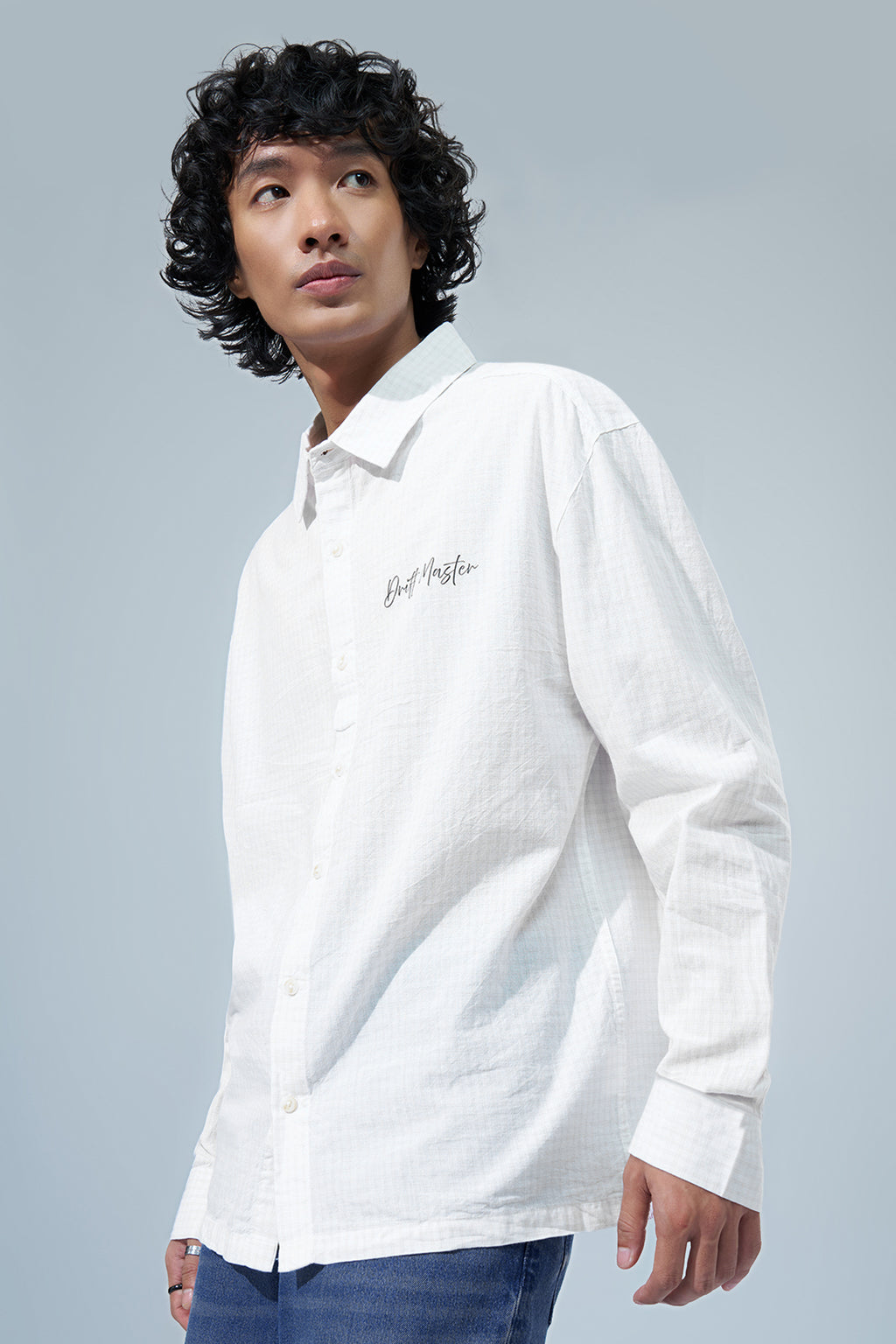 White Car Graphic Printed Regular Fit Shirt For Men - Image 4