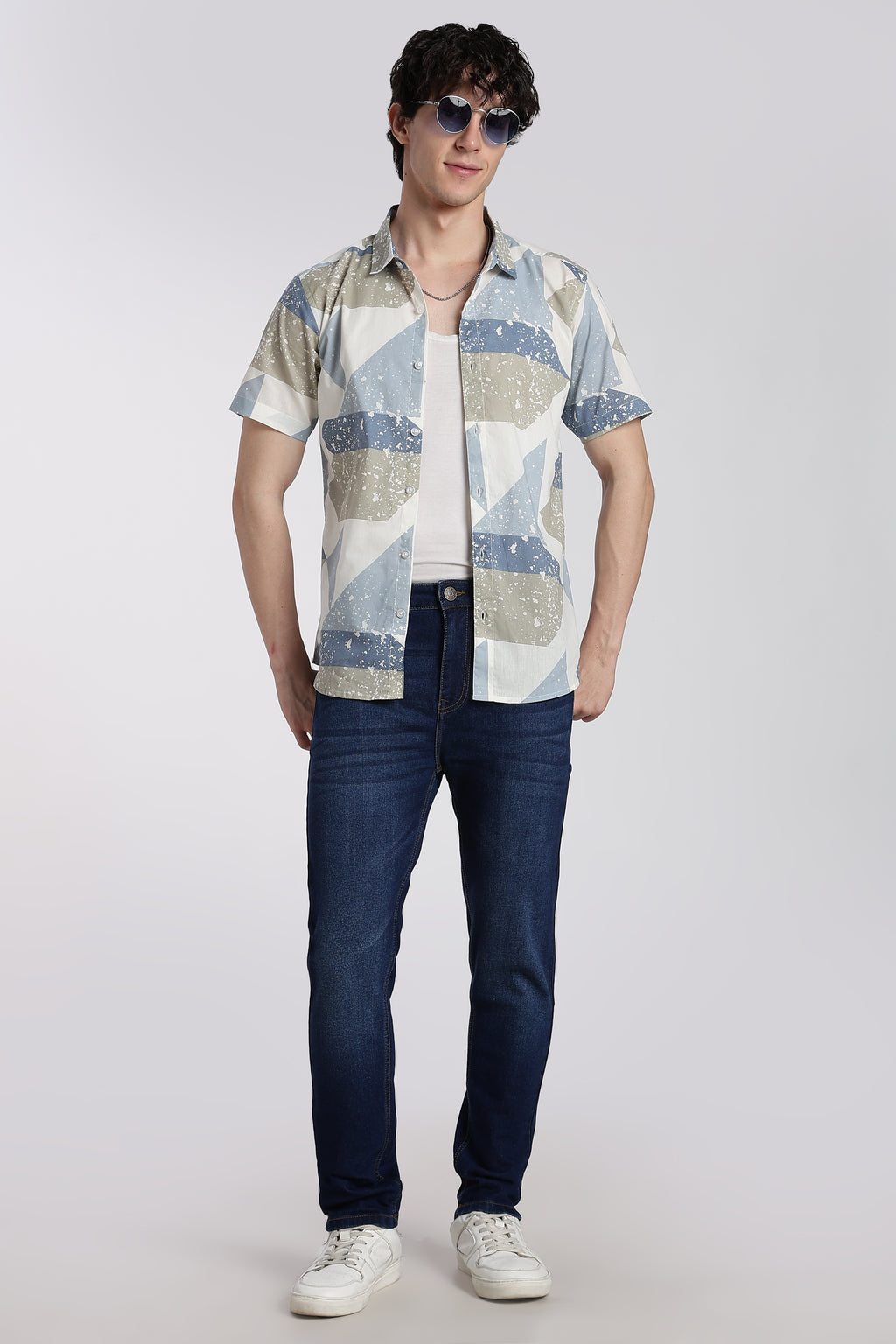 Navy 5 Pocketed Slim Fit Jeans for Men - Image 6