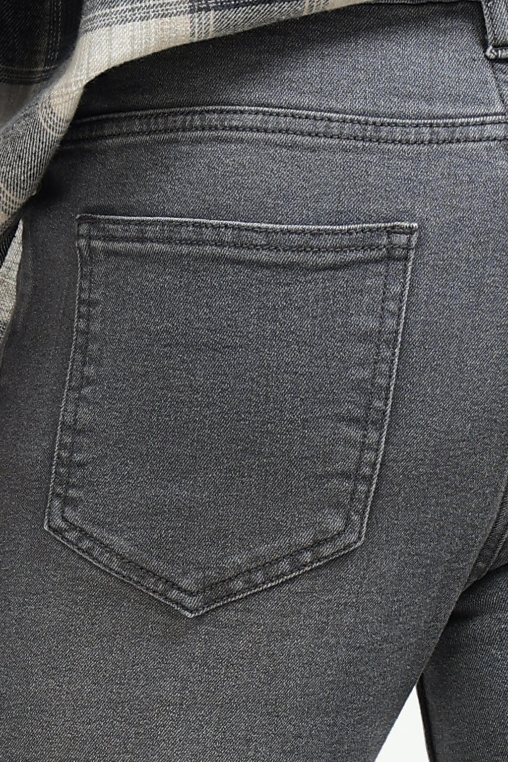 Grey Solid Slim Fit Jeans for Men - Image 4