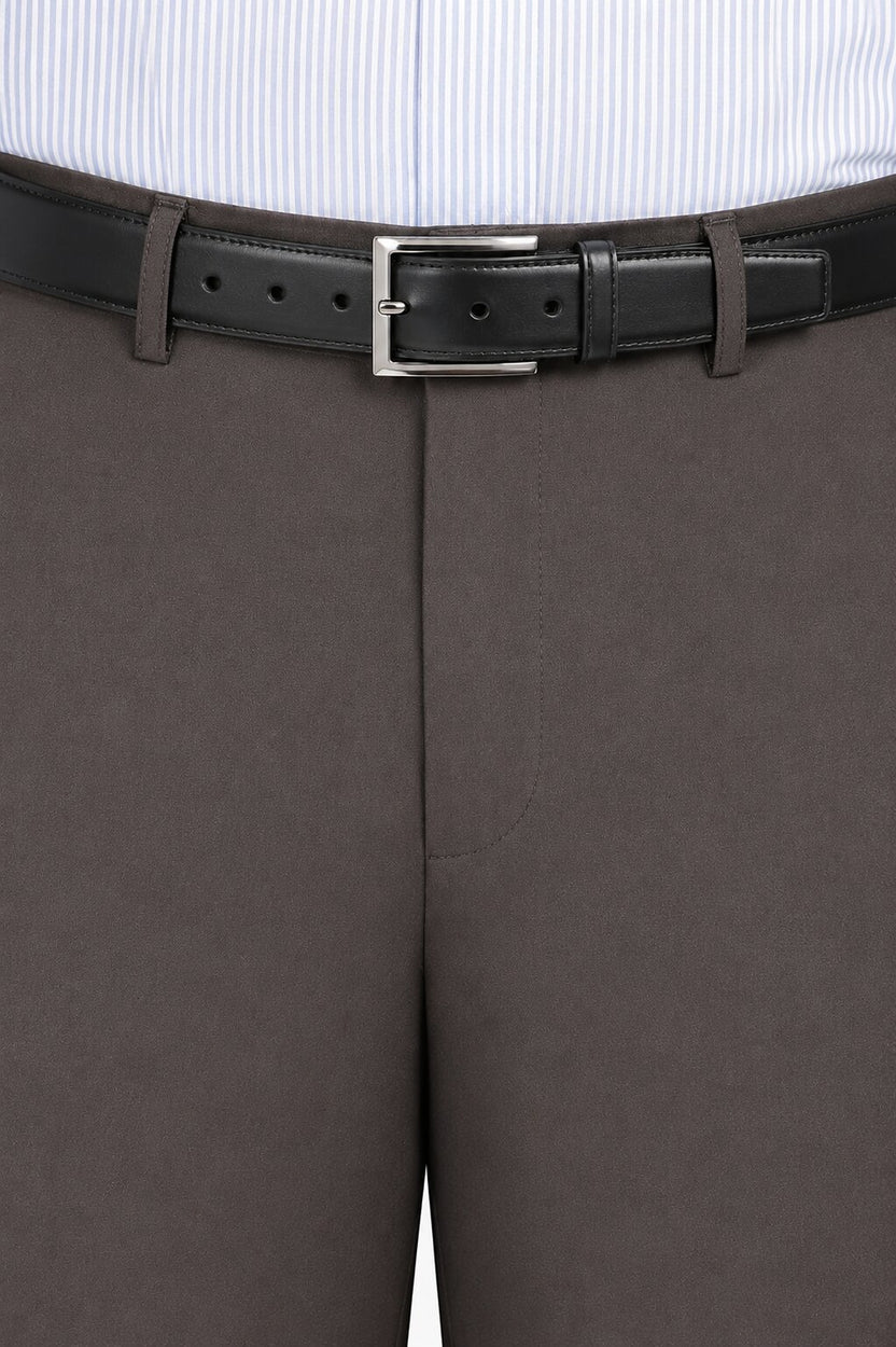 Chocolate Regular Fit 4 Pocketed Chinos for Men - Image 3