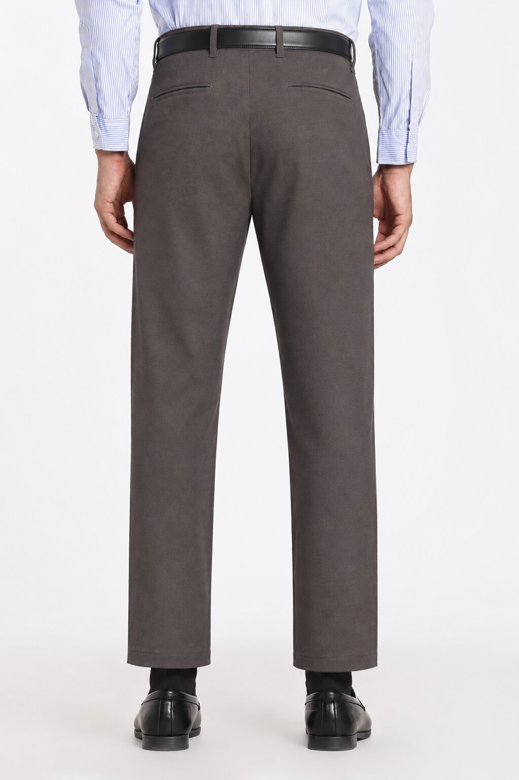 Chocolate Regular Fit 4 Pocketed Chinos for Men - Image 4