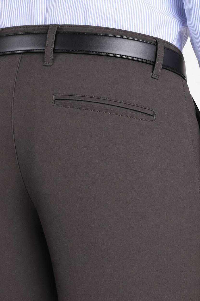 Chocolate Regular Fit 4 Pocketed Chinos for Men - Image 6