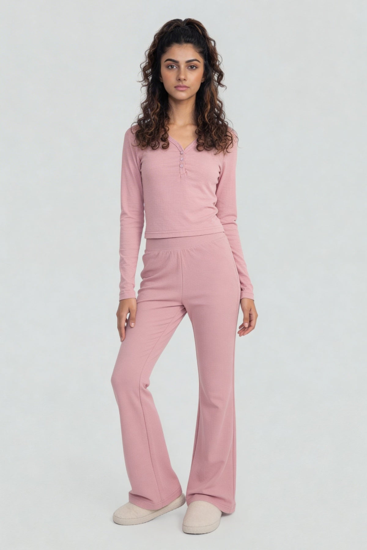 Pink Essential Regular Fit Solid Top for Women - Image 6