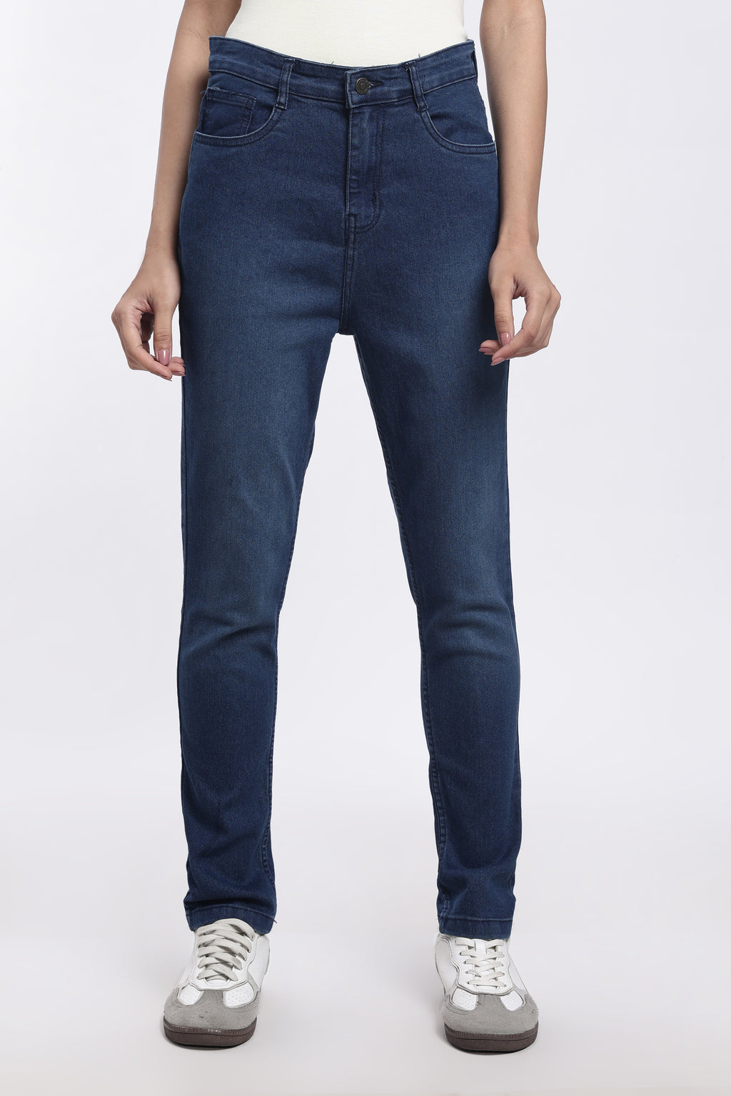 Navy Regular Fit Jeans for Women - Image 2