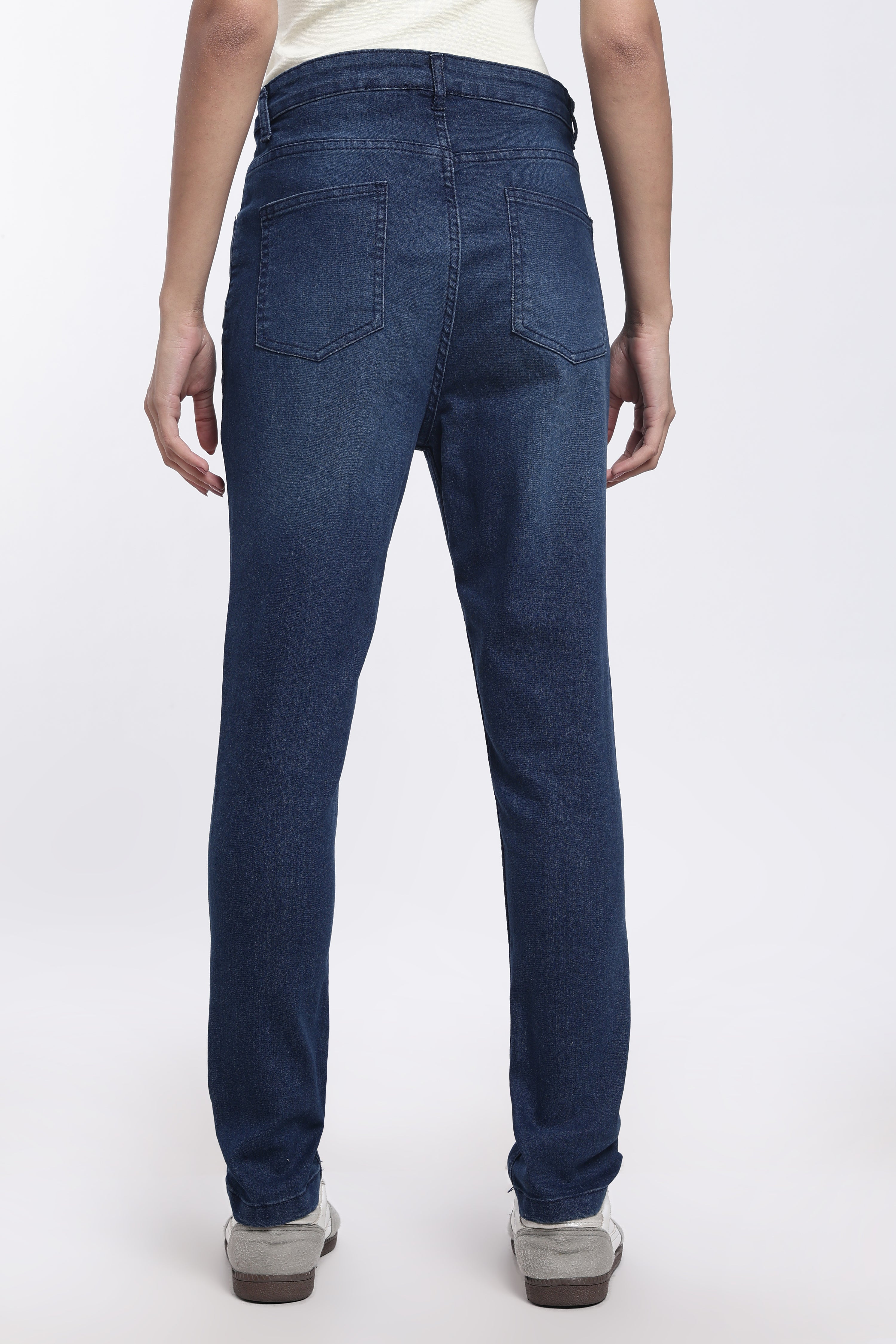 Navy Regular Fit Jeans for Women - Image 5