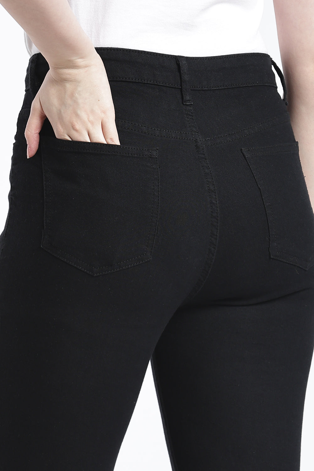 Black Skinny Fit Jeans With 5 Pocket for Women - Image 3