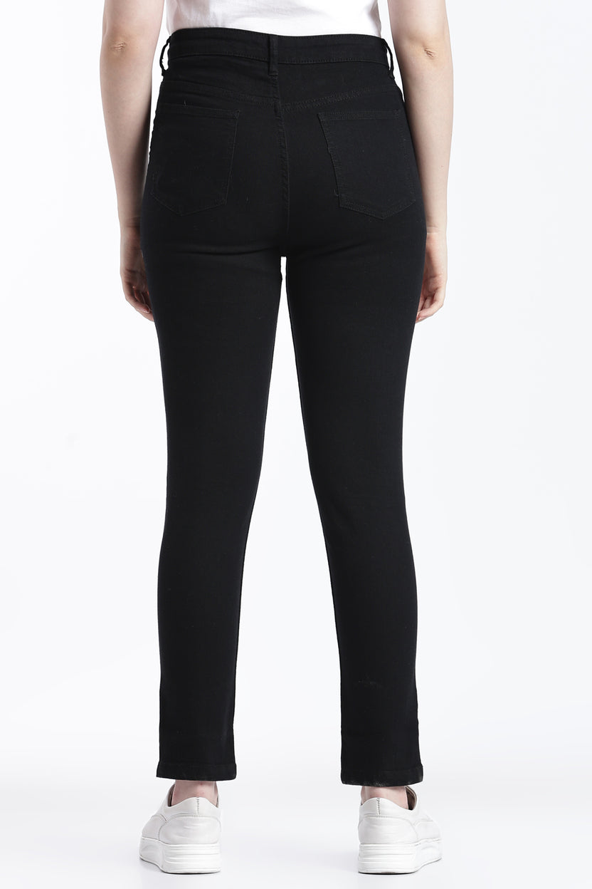 Black Skinny Fit Jeans With 5 Pocket for Women - Image 5