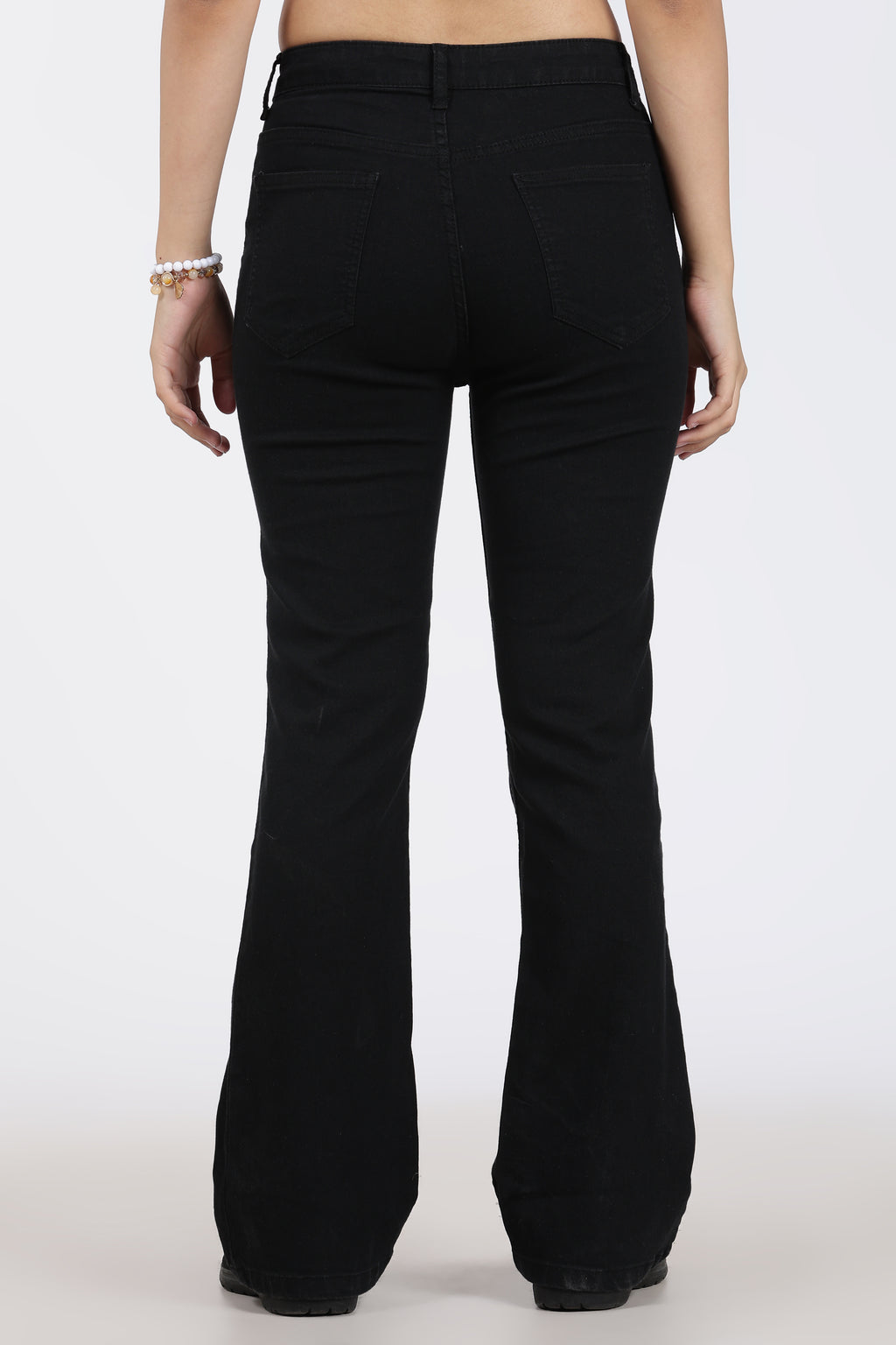 Black 5 Pocketed Regular Fit Jeans for Women - Image 5