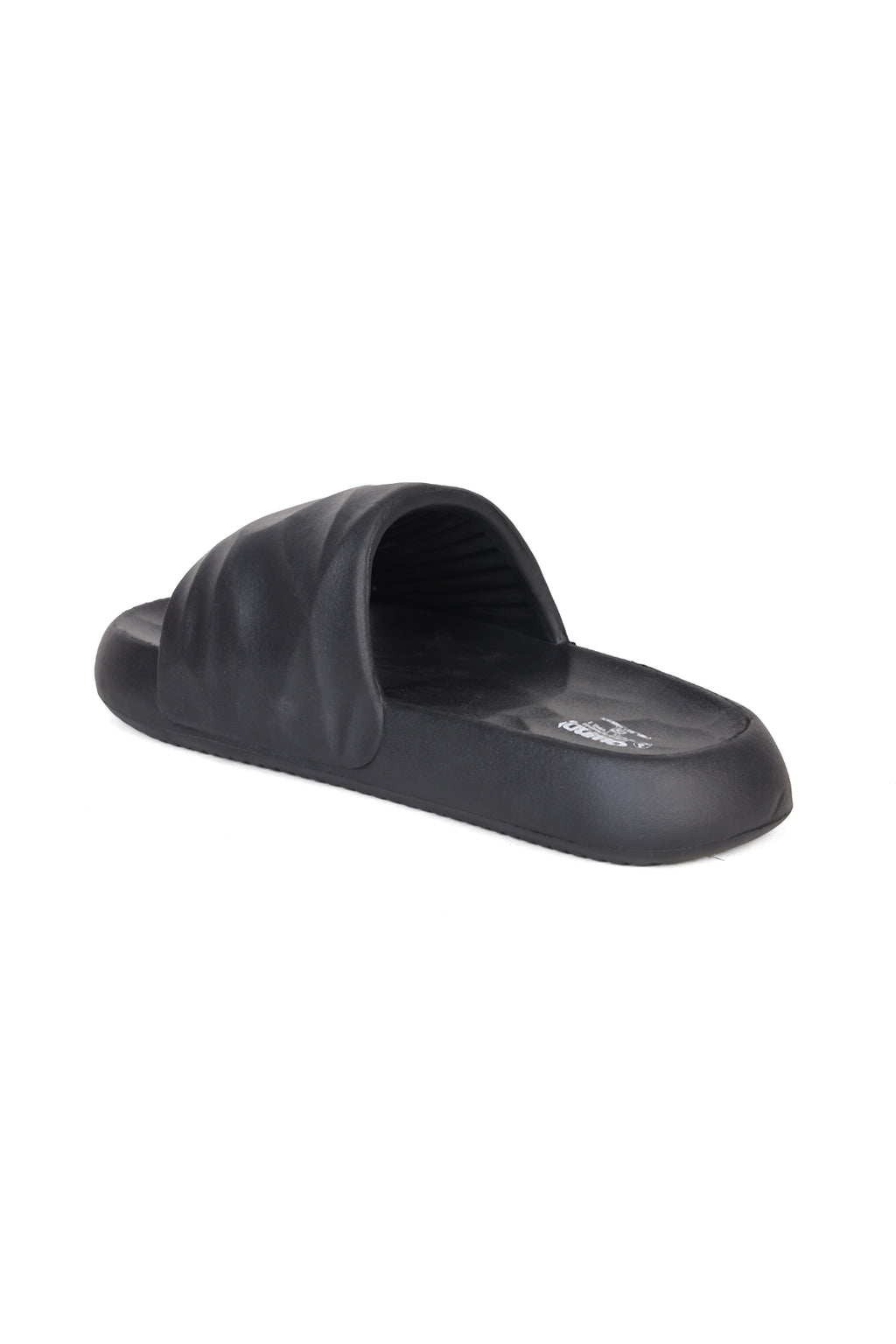 Black Textured Pool Slides for Men - Image 4