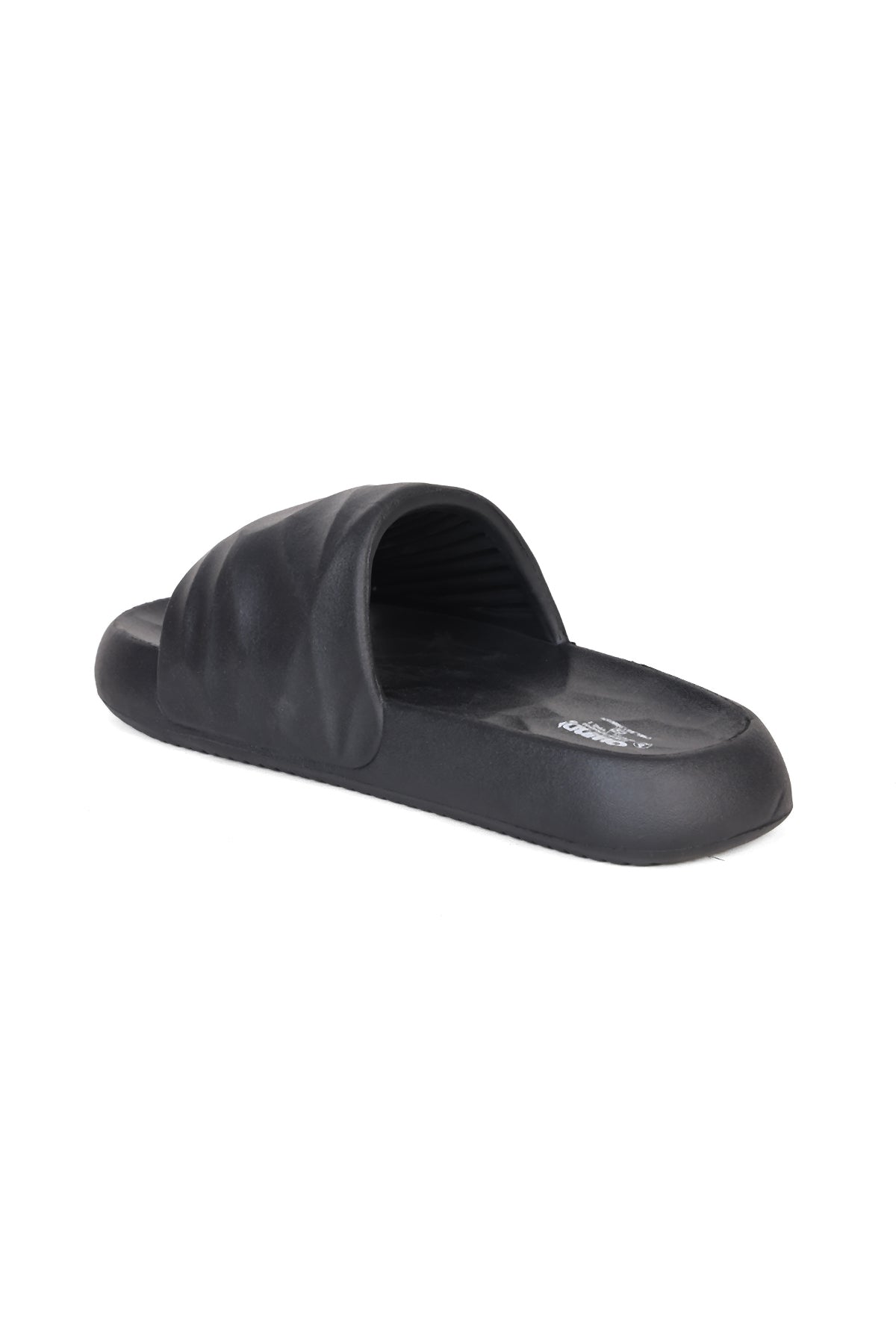 Black Textured Pool Slides for Men - Image 4