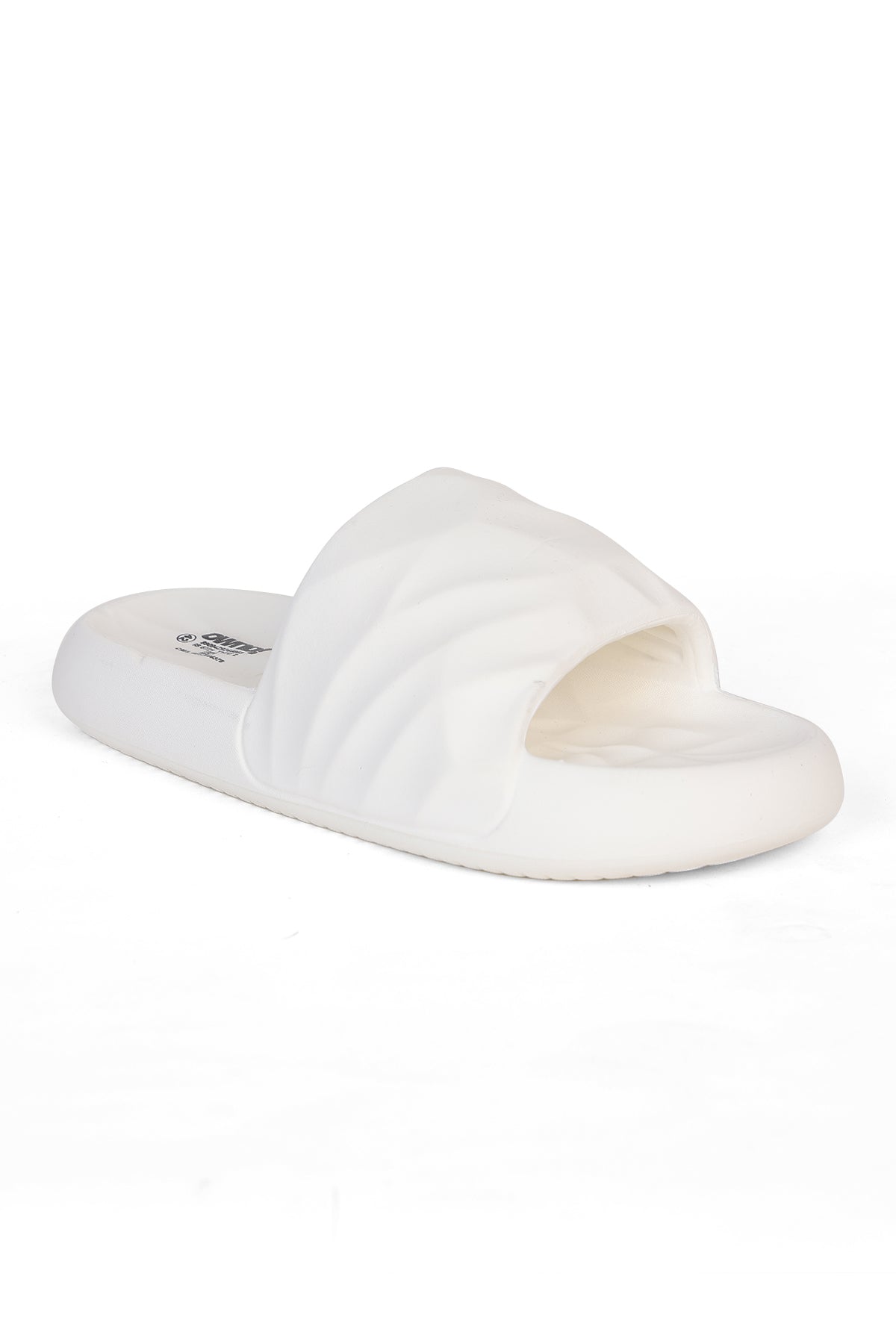 Off White Textured Pool Slides for Men - Image 3