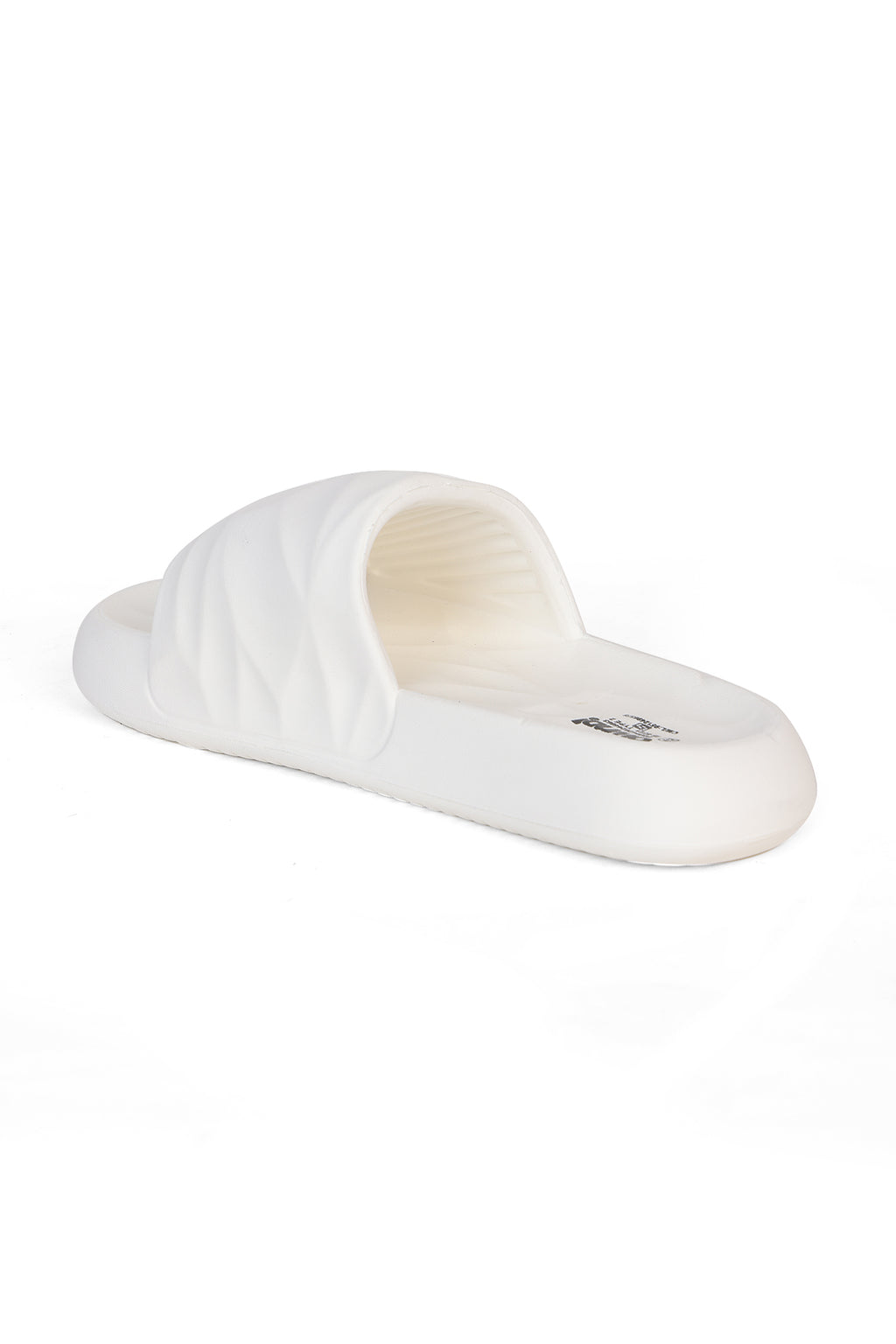 Off White Textured Pool Slides for Men - Image 5