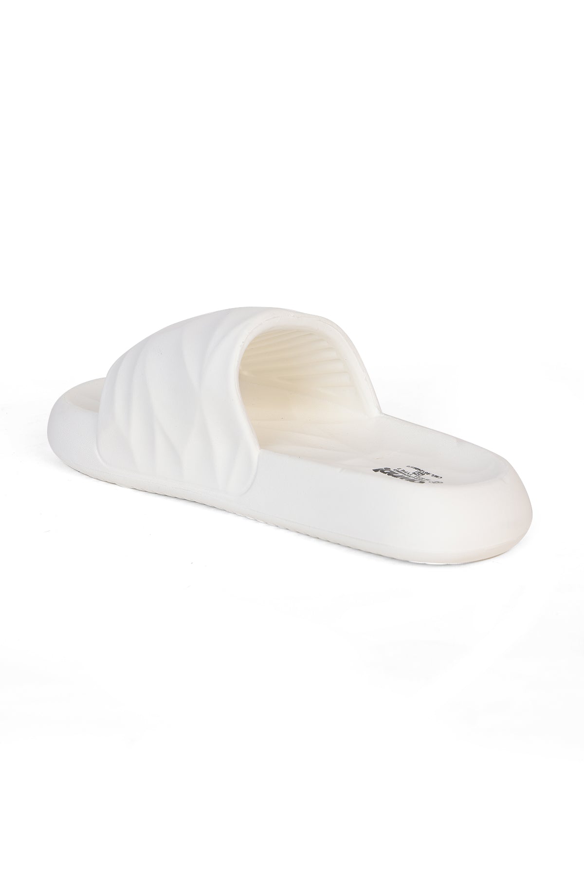 Off White Textured Pool Slides for Men - Image 5