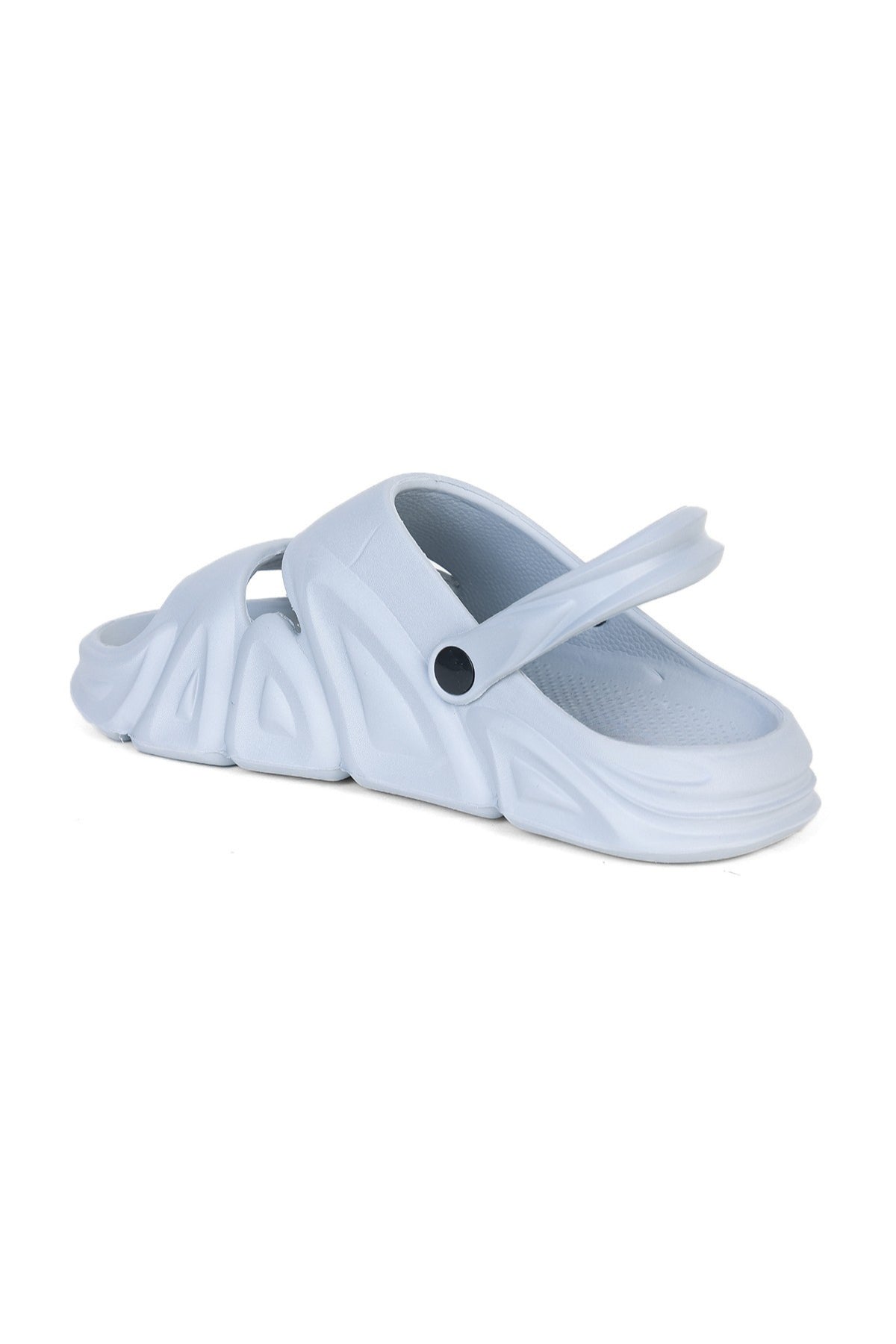 Light Grey Textured Pool Slides for Men - Image 6