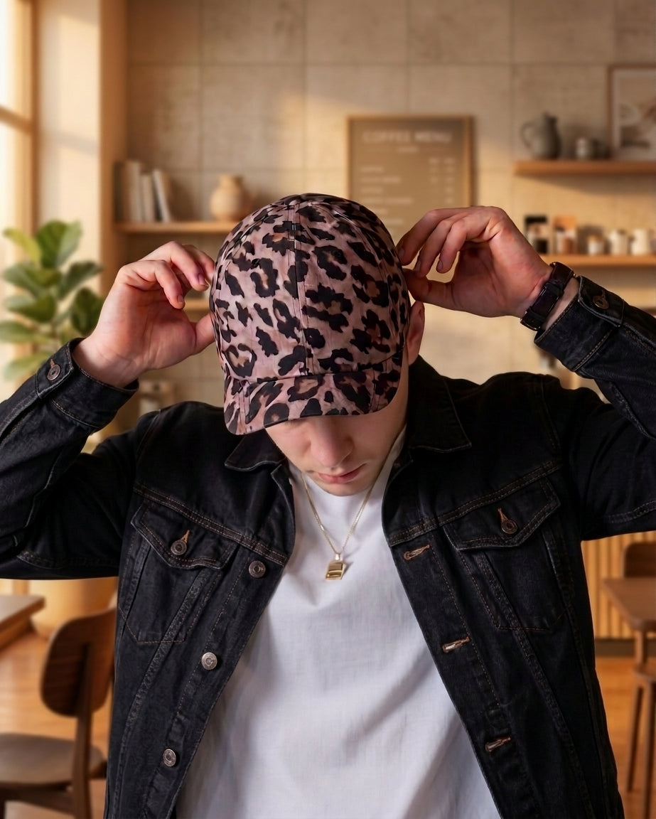 Multi-coloured Animal Printed Caps for Women - Image 1