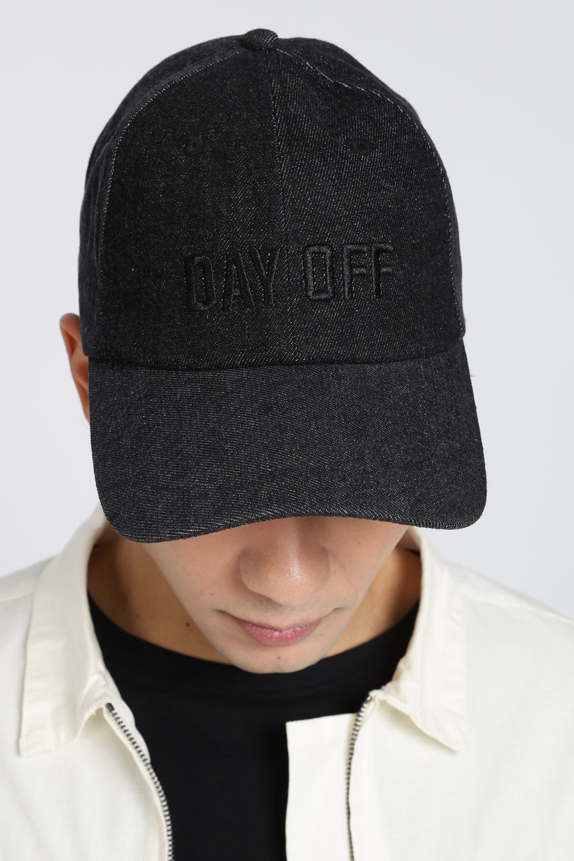 Black Embroidered Cap For Men - Image 5