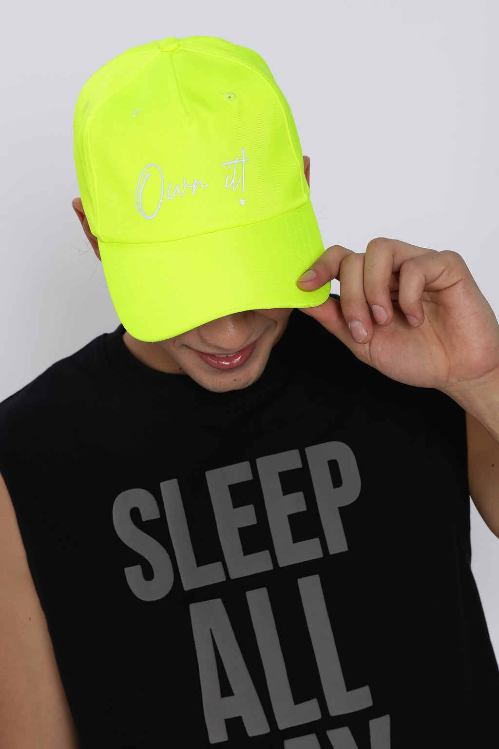Green Printed Cap for Men - Image 2