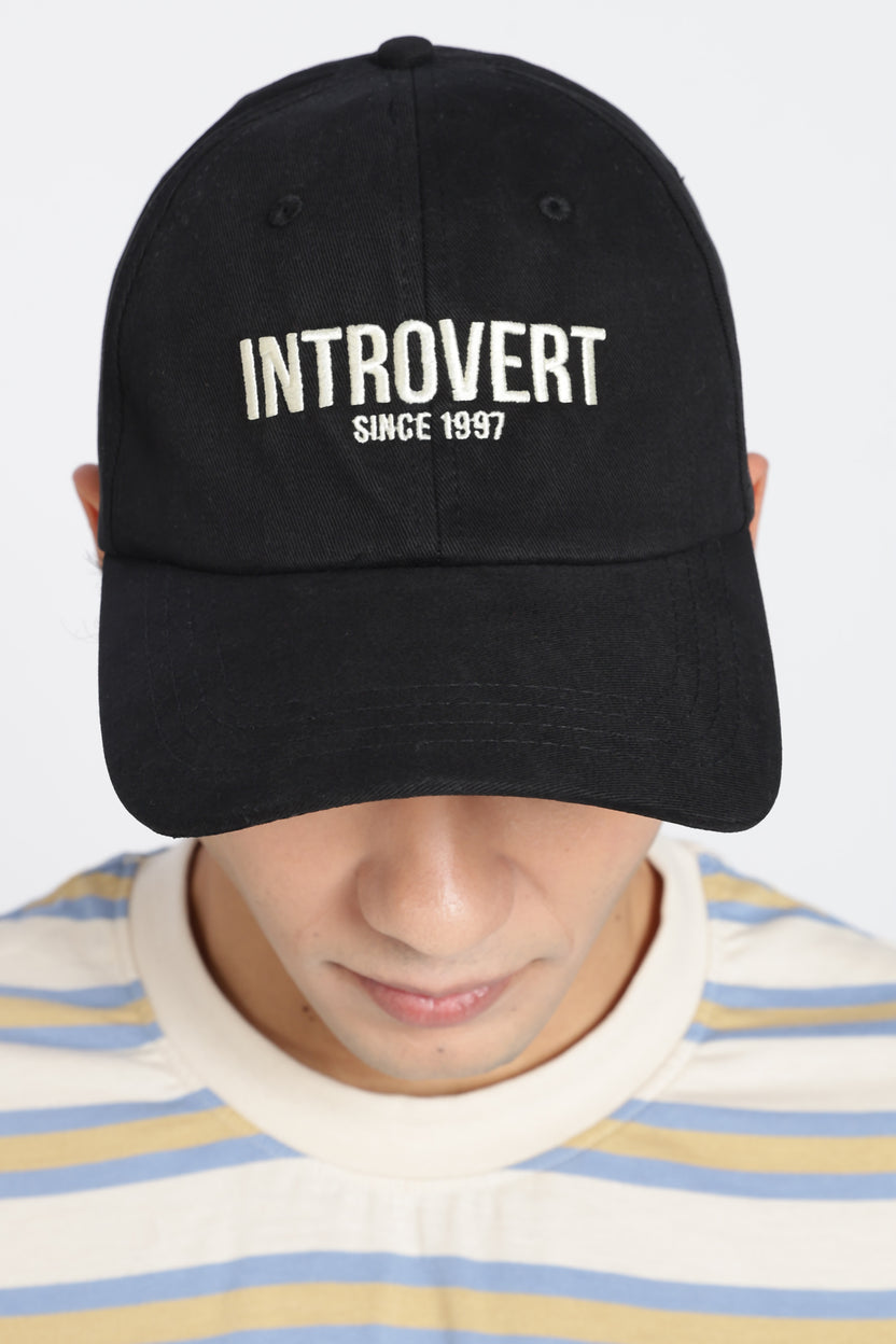 Black Embroidered Cap For Men - Image 5