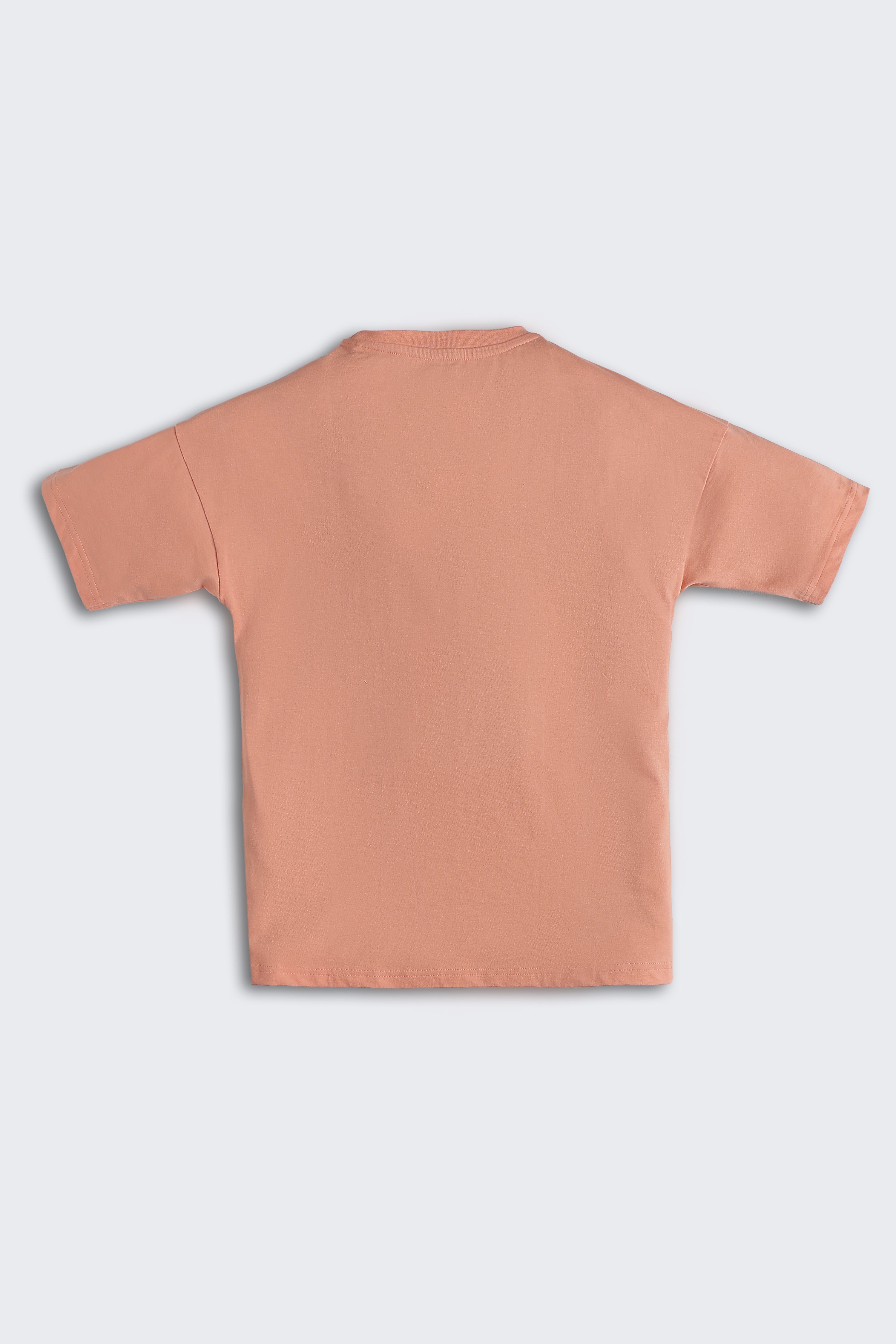Peach Graphic Regular Fit T-Shirt for Tweens Boys - Image 3