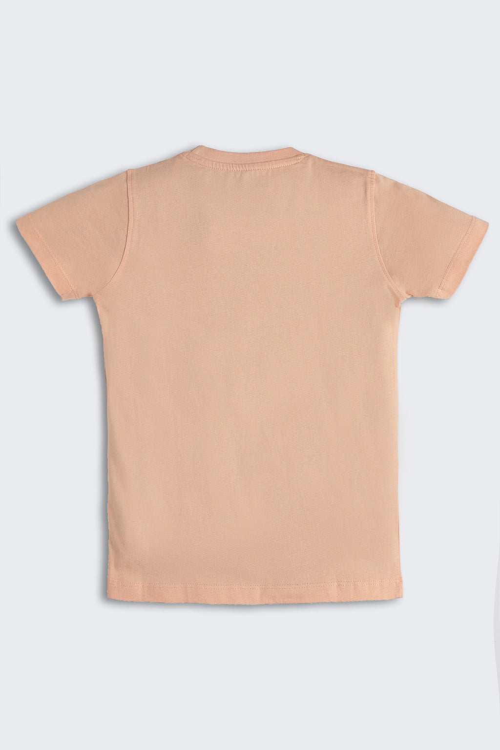 Peach Graphic Printed Regular Fit T-Shirt for Boys - Image 3