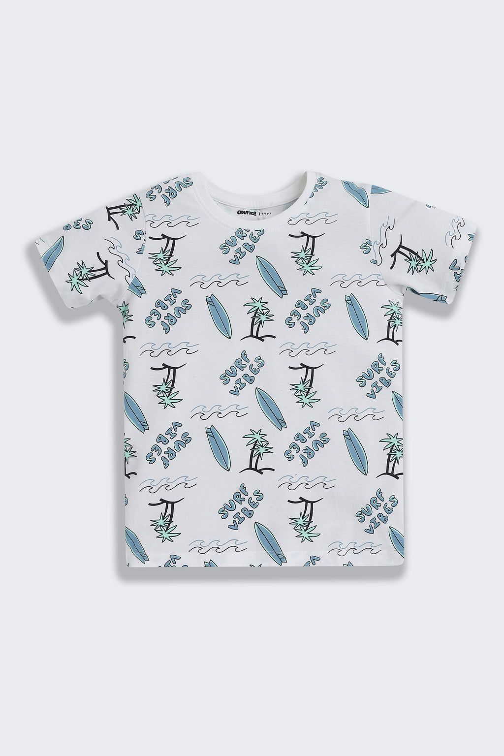 Blue All - Over Printed Regular Fit Co-ord Set for Boys - Image 3