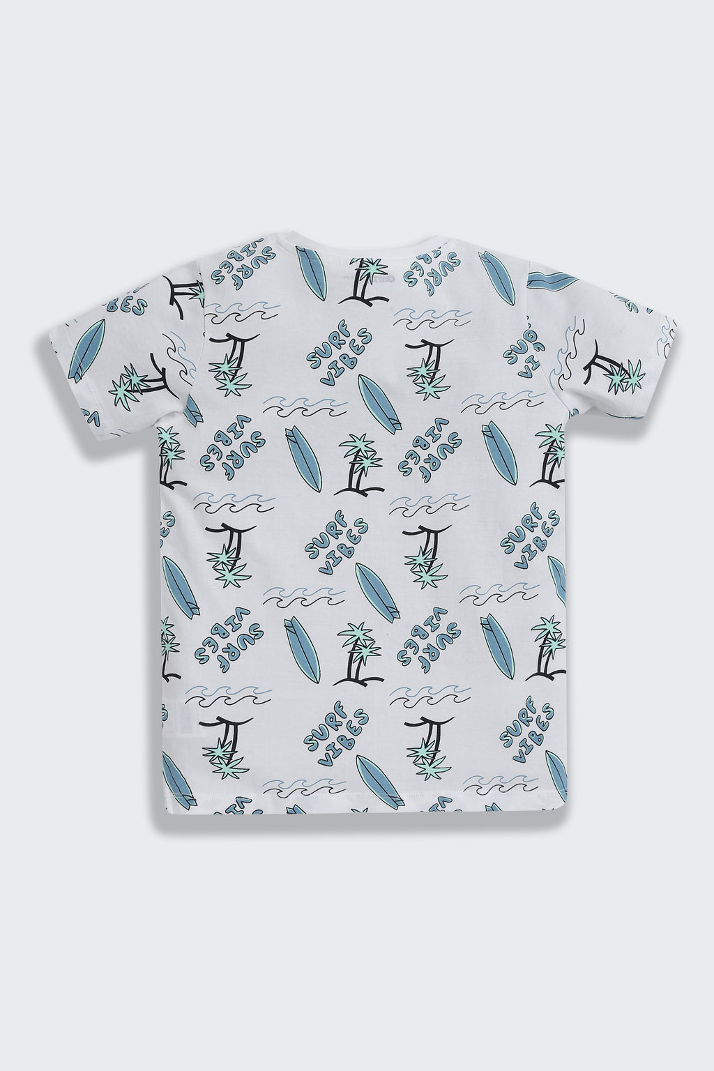 Blue All - Over Printed Regular Fit Co-ord Set for Boys - Image 4