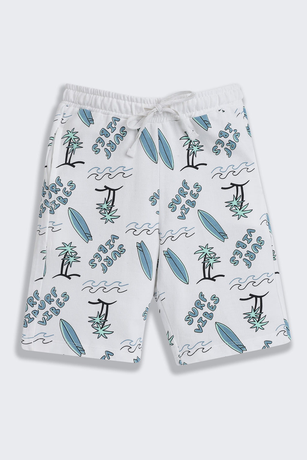 Blue All - Over Printed Regular Fit Co-ord Set for Boys - Image 5