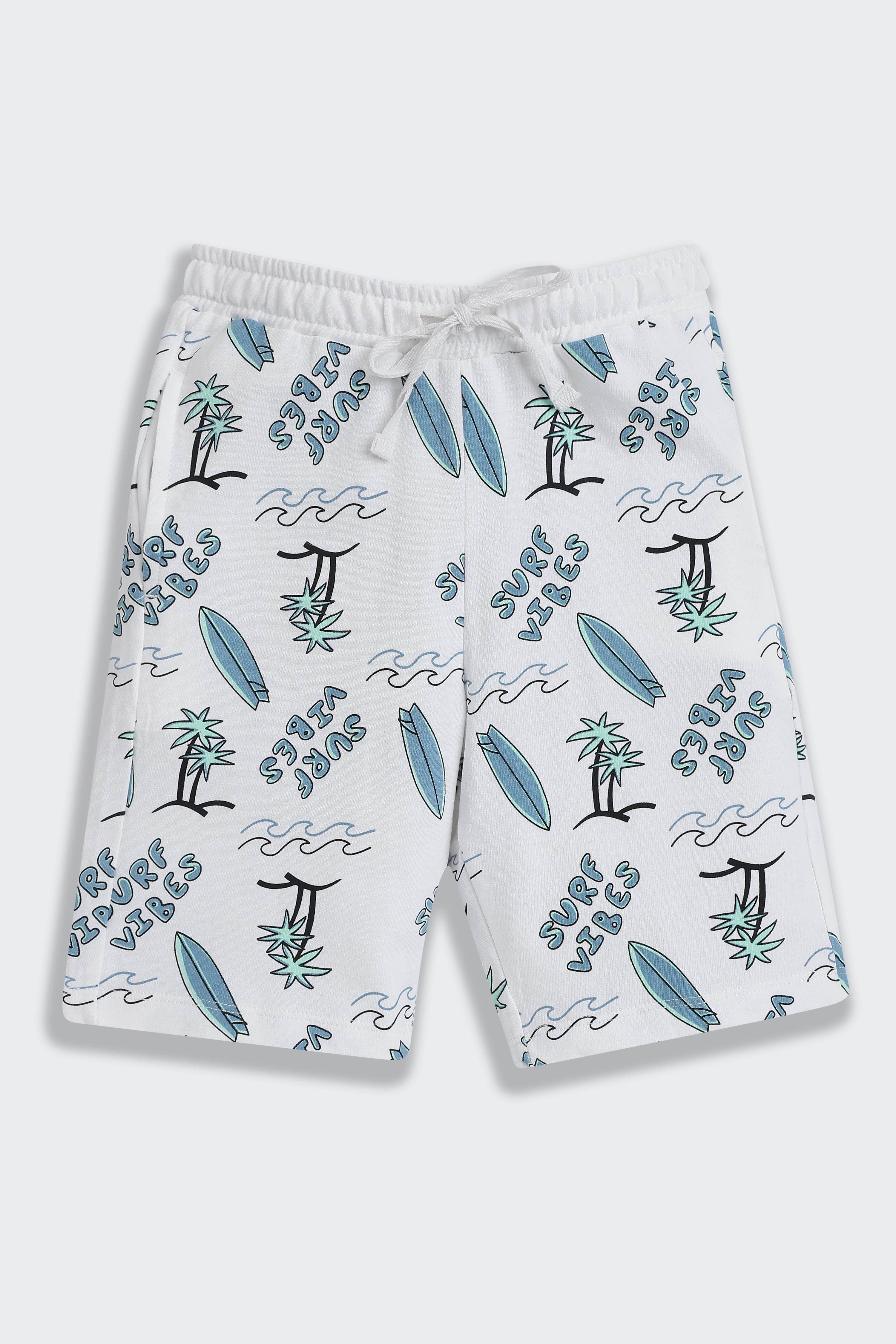 Blue All - Over Printed Regular Fit Co-ord Set for Boys - Image 5