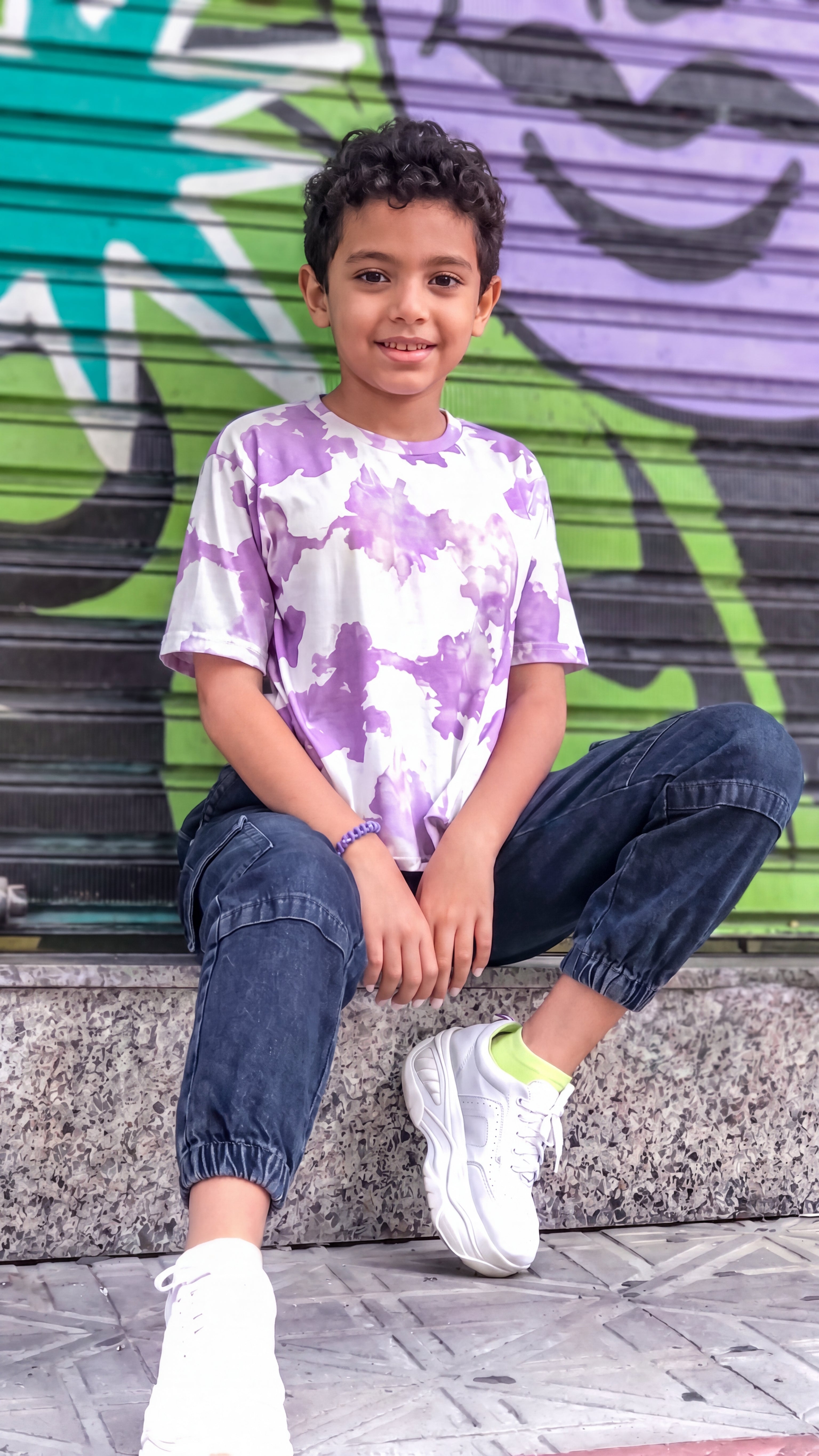 Blue 6 Pocketed Regular Fit Joggers for Boys - Image 1