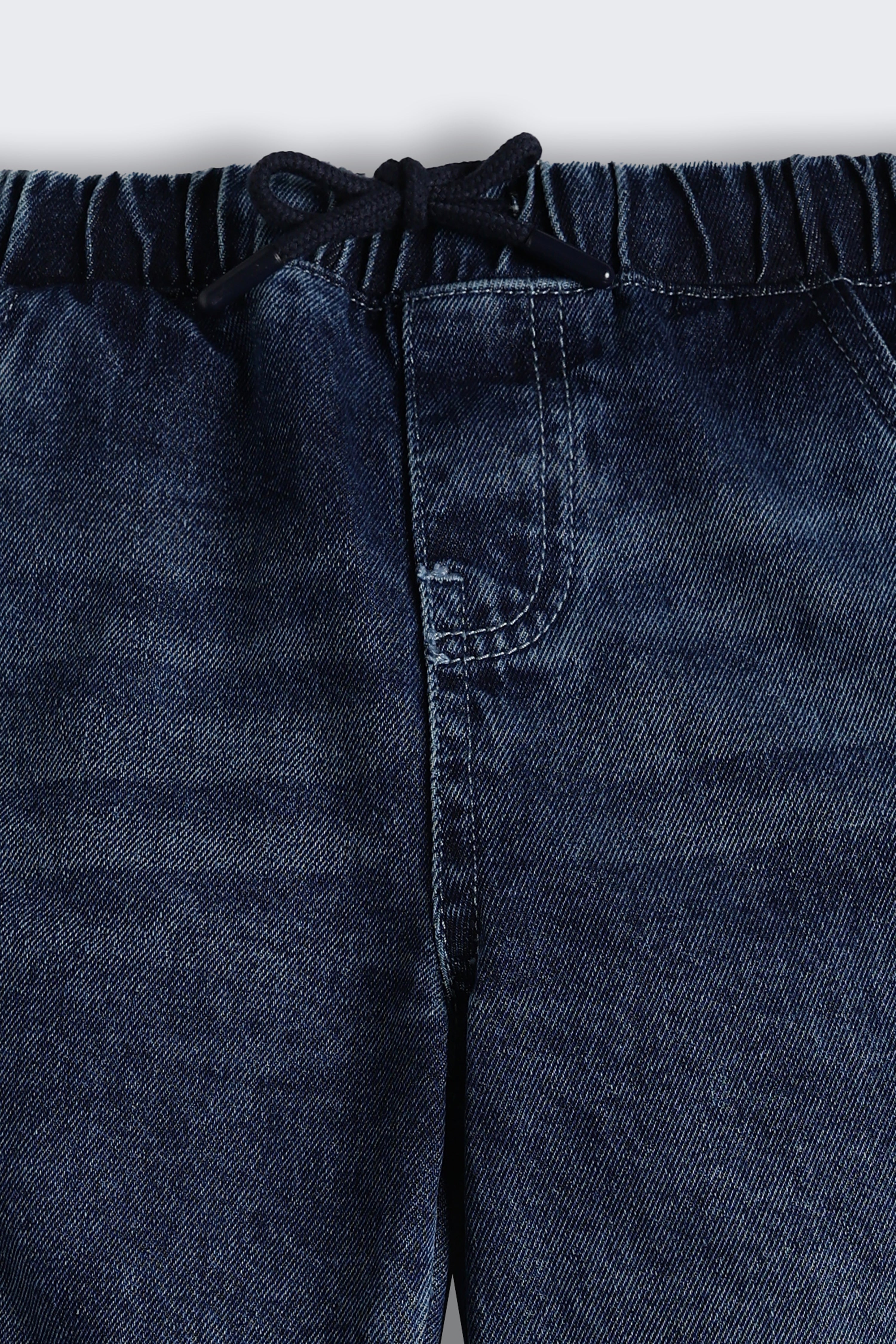 Blue 6 Pocketed Regular Fit Joggers for Boys - Image 4