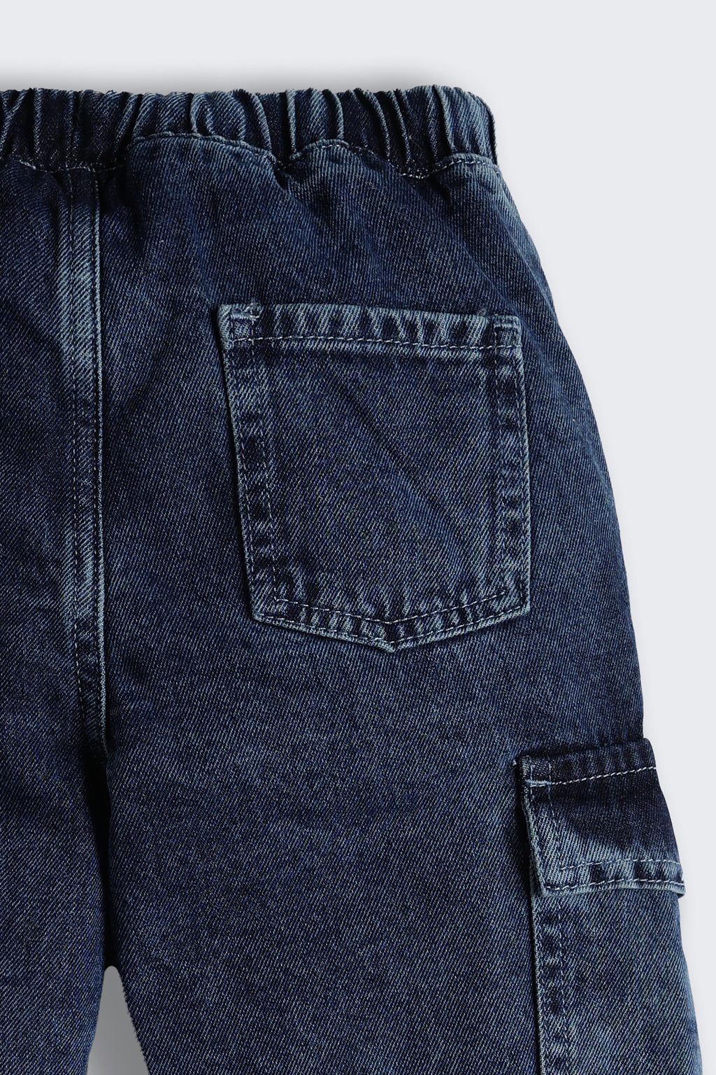 Blue 6 Pocketed Regular Fit Joggers for Boys - Image 5