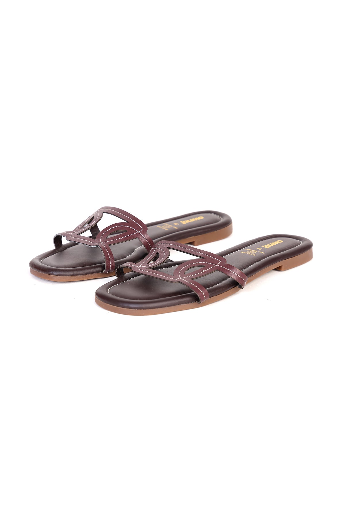 Brown Solid Flats for Women - Image 5
