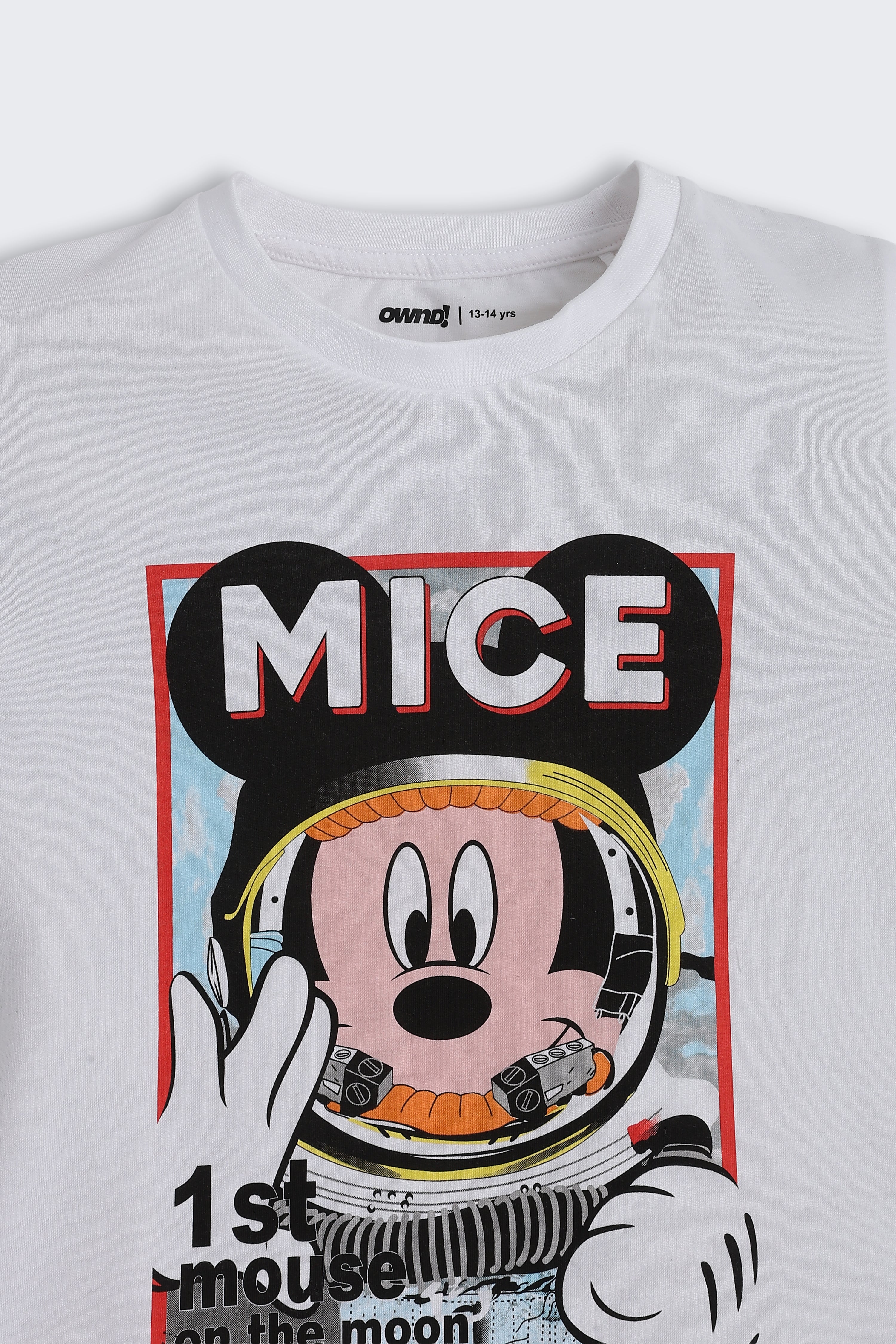 White Minnie Mouse Graphic Printed Regular Fit Night Suit for Tweens Girls - Image 6