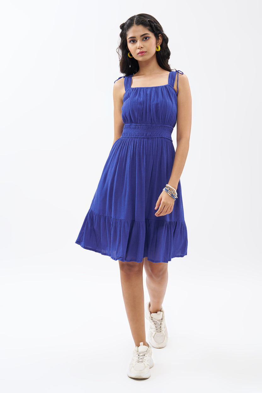 Indigo Tiered Dress For Women - Image 2