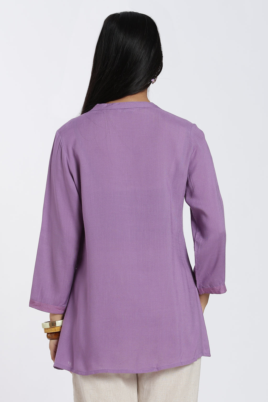 Lilac Everyday Essentials Regular Fit Tunic for Women - Image 5