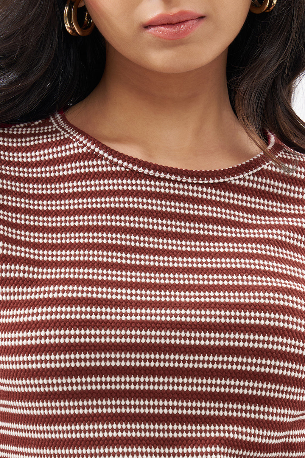 Red Striped Top for Women - Image 3