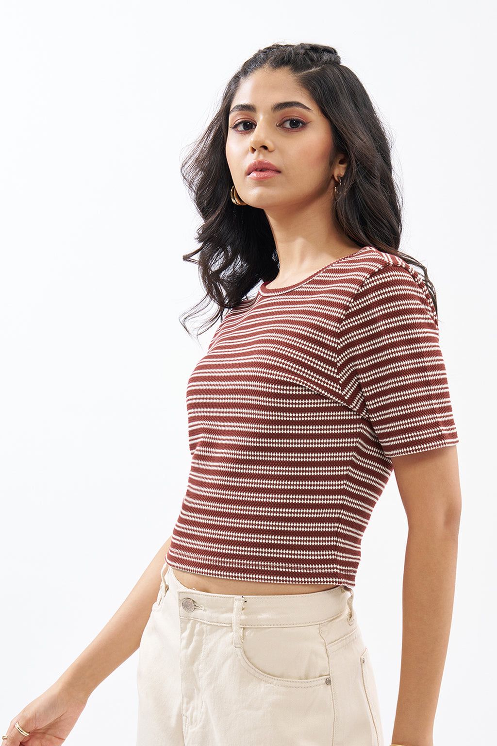 Red Striped Top for Women - Image 4