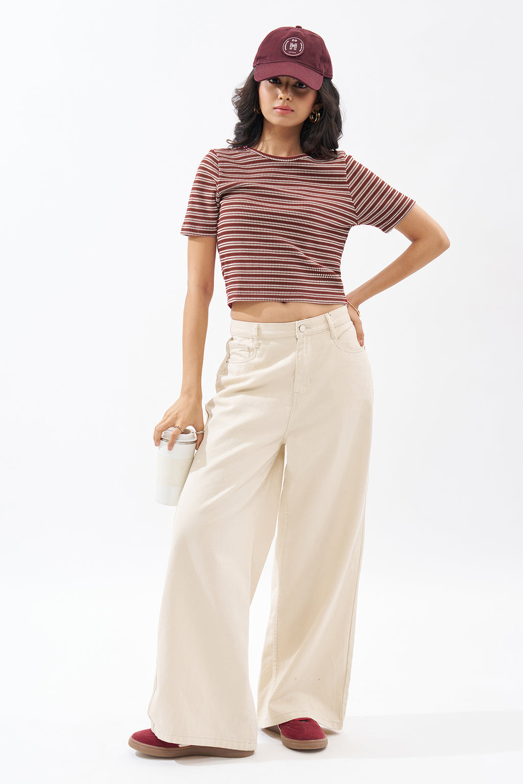 Red Striped Top for Women - Image 6