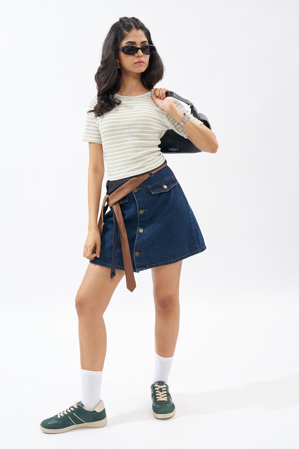 Mint Striped Top for Women - Image 6